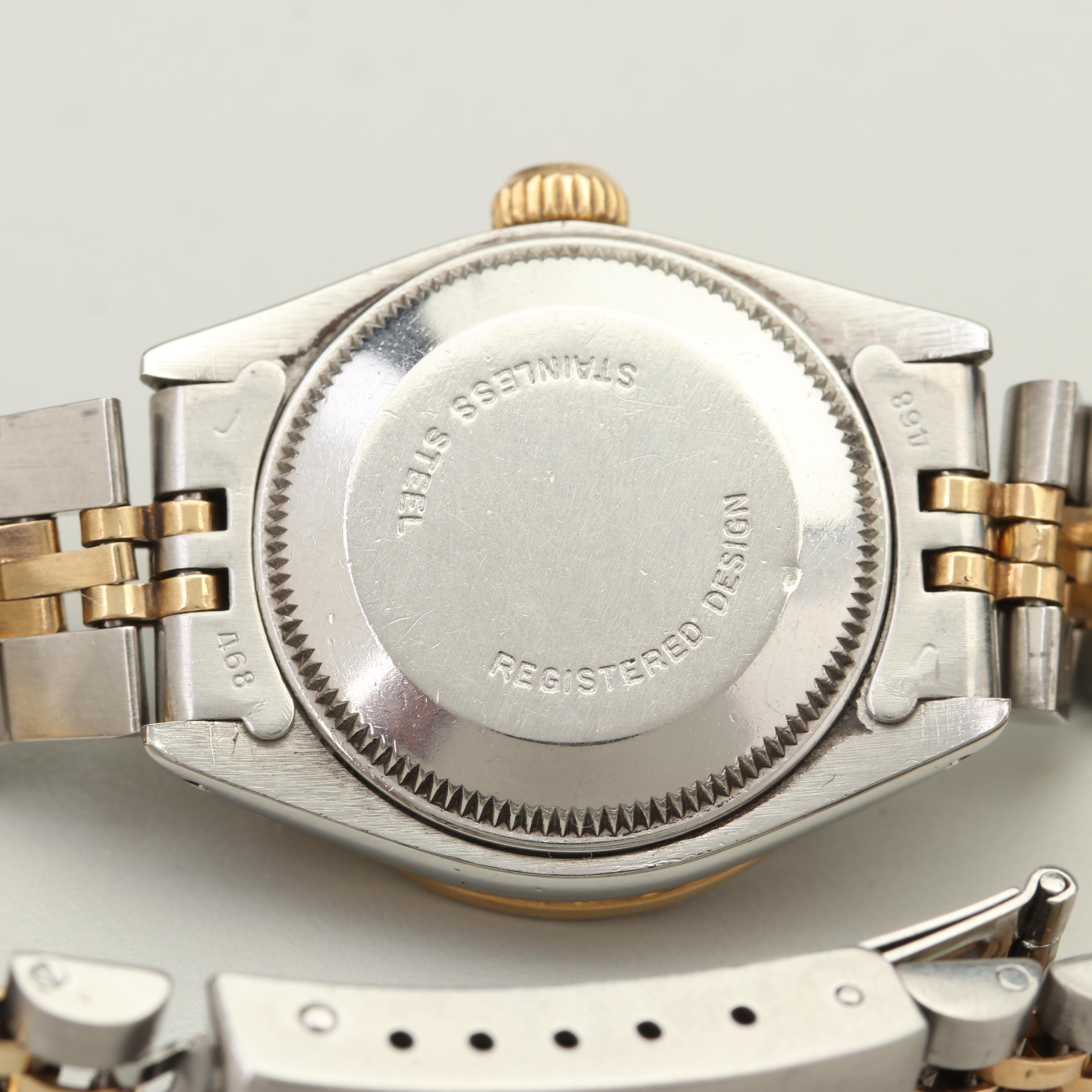 Rolex Oyster Perpetual 14K Yellow Gold and Stainless Steel Diamond Watch