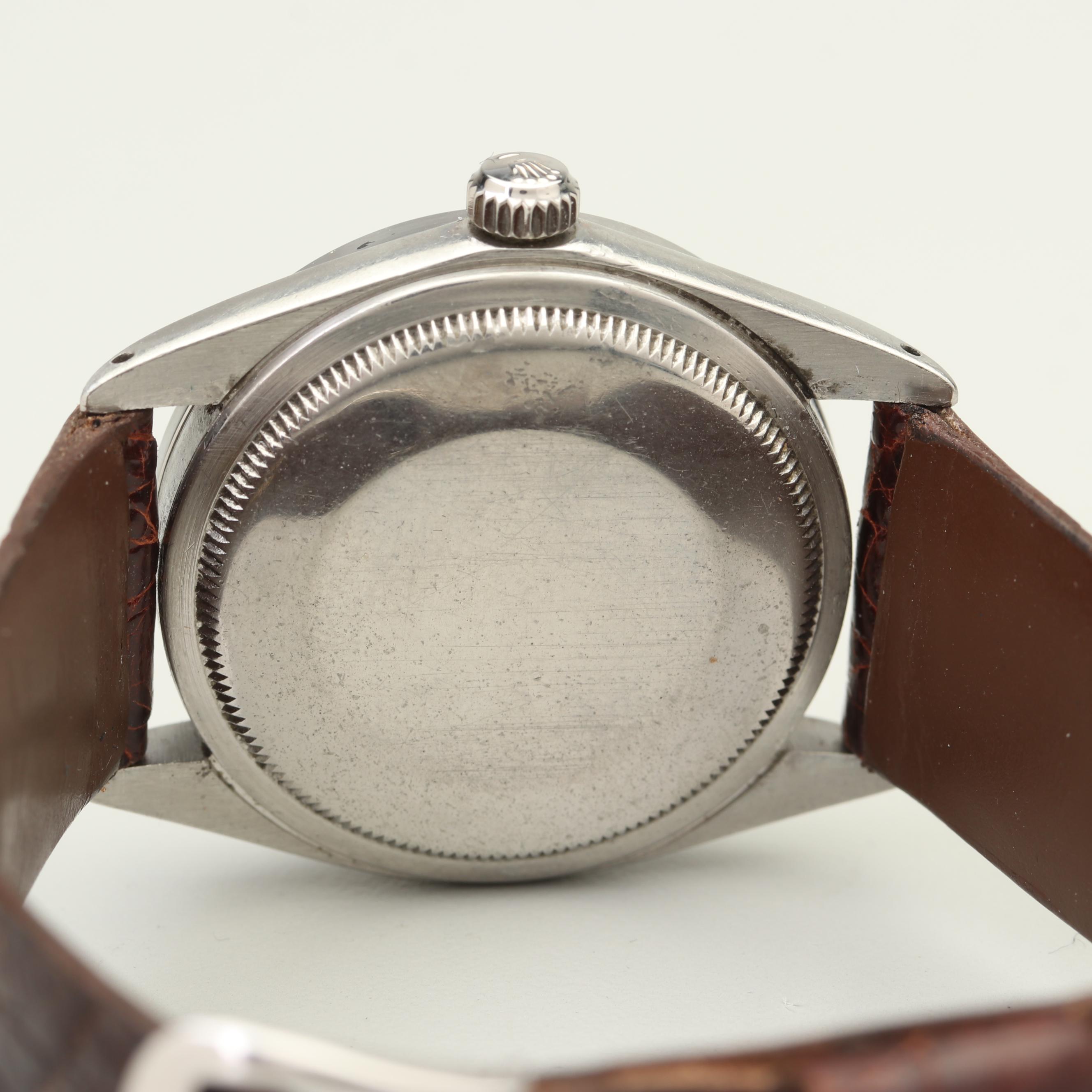 Vintage Rolex Oyster Perpetual 1.00 CTW Diamond Bezel Stainless Steel Watch