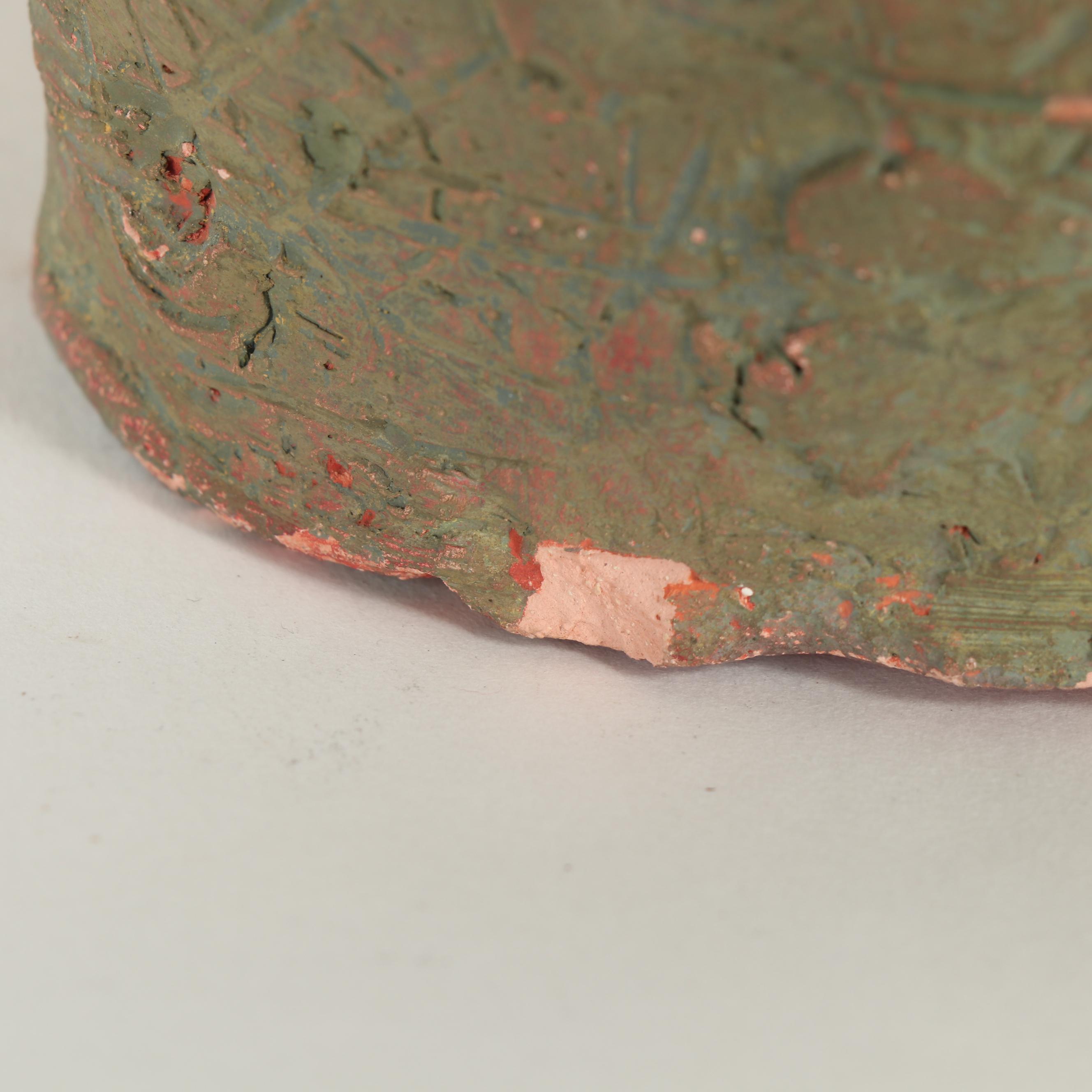 Ernest Donald Chandonet Portrait Bust Handbuilt Ceramic Sculpture