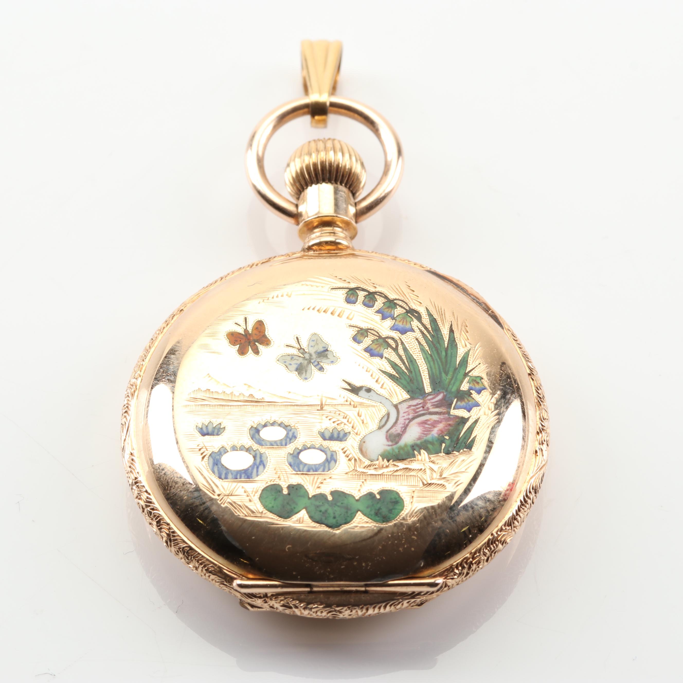 14K Yellow Gold American Waltham Watch Company Pocket Watch