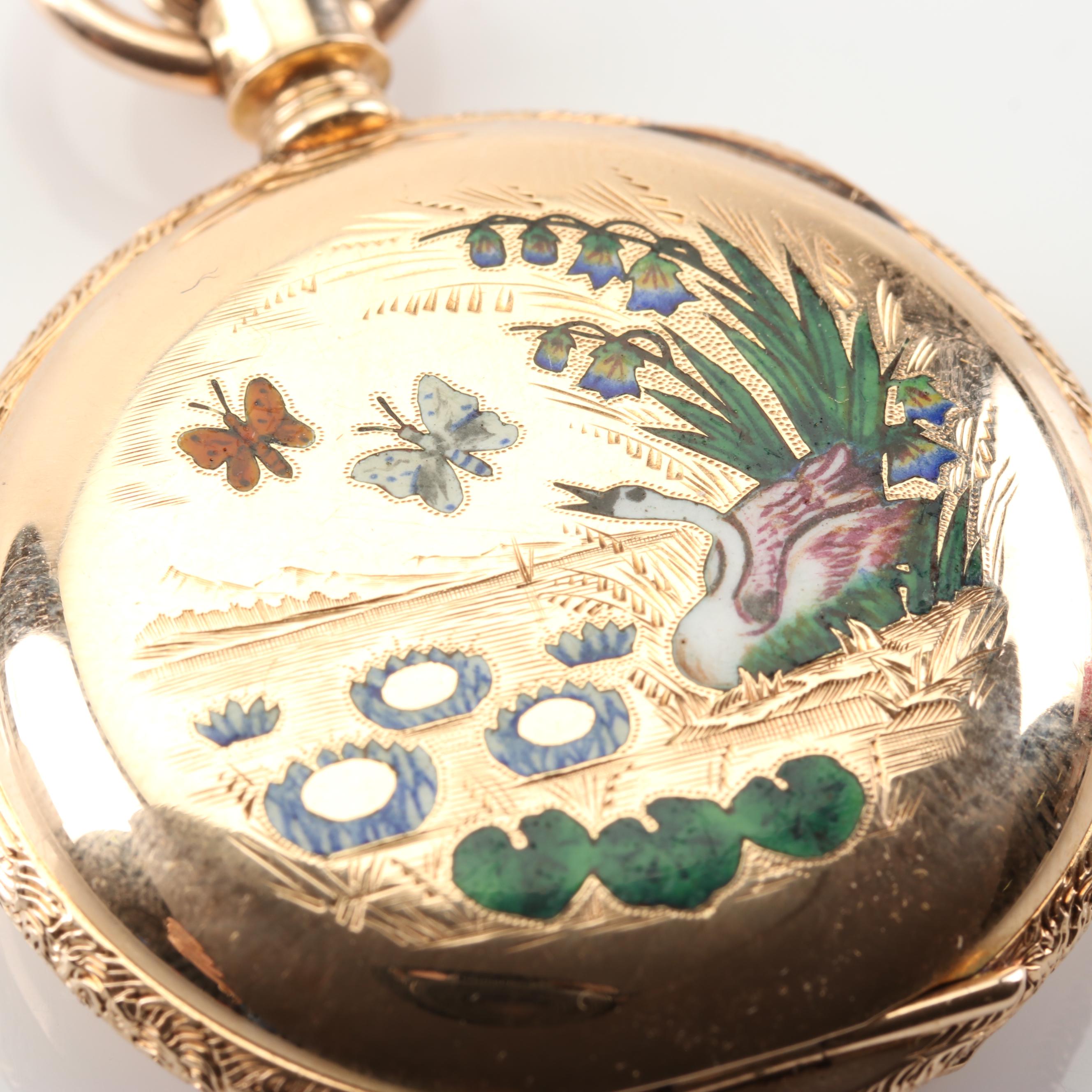 14K Yellow Gold American Waltham Watch Company Pocket Watch