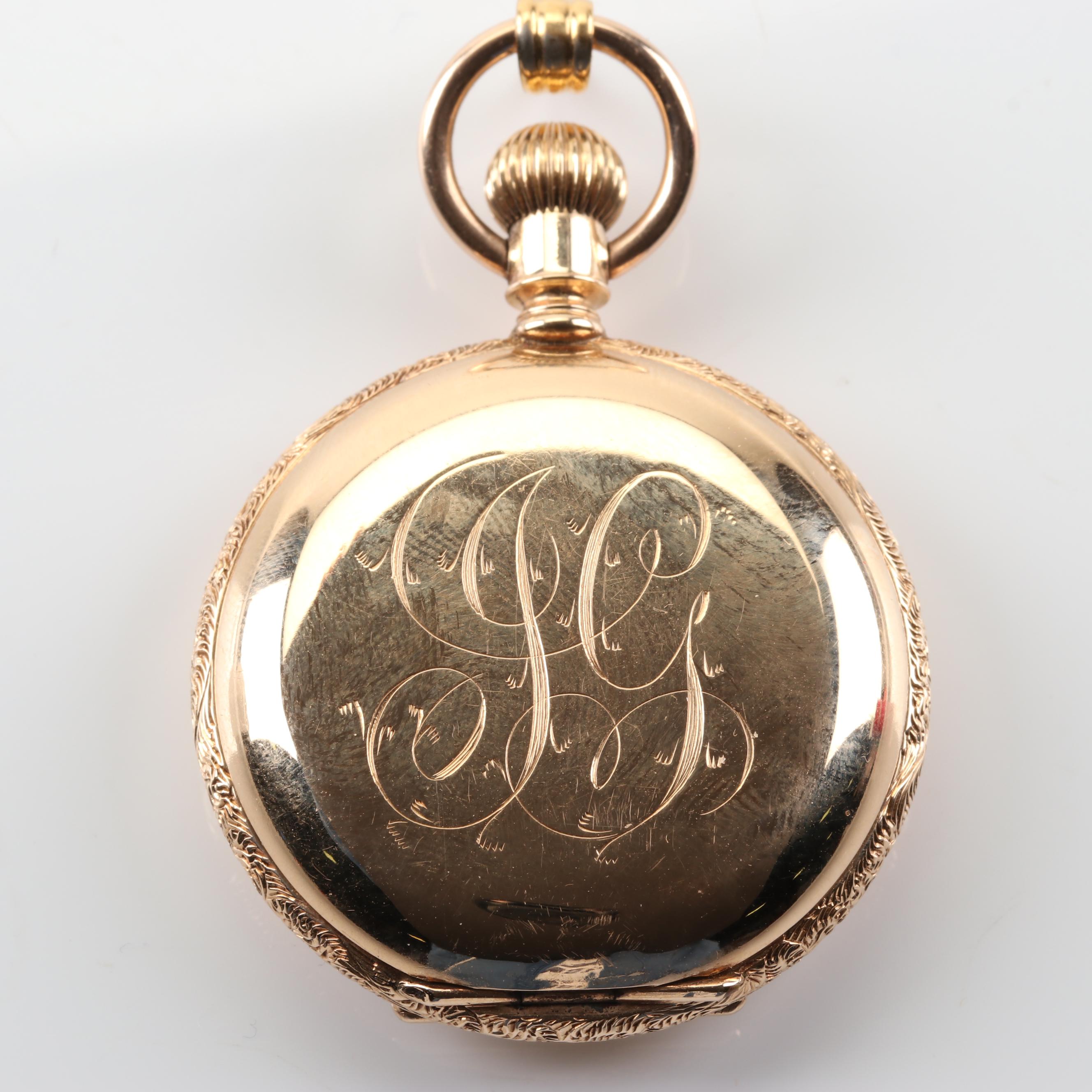14K Yellow Gold American Waltham Watch Company Pocket Watch