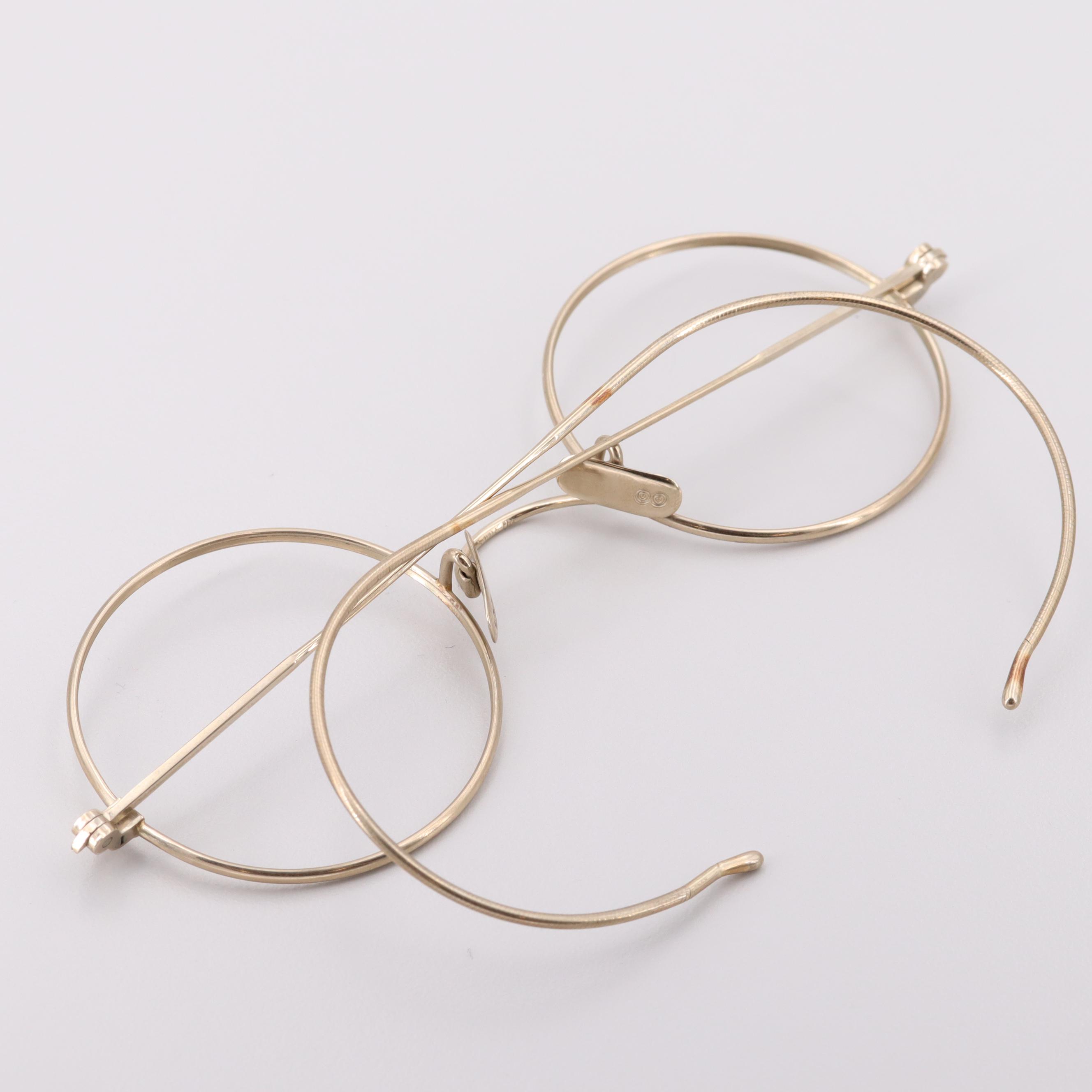 14K Yellow Gold Eyeglass Frame, Early 20th Century
