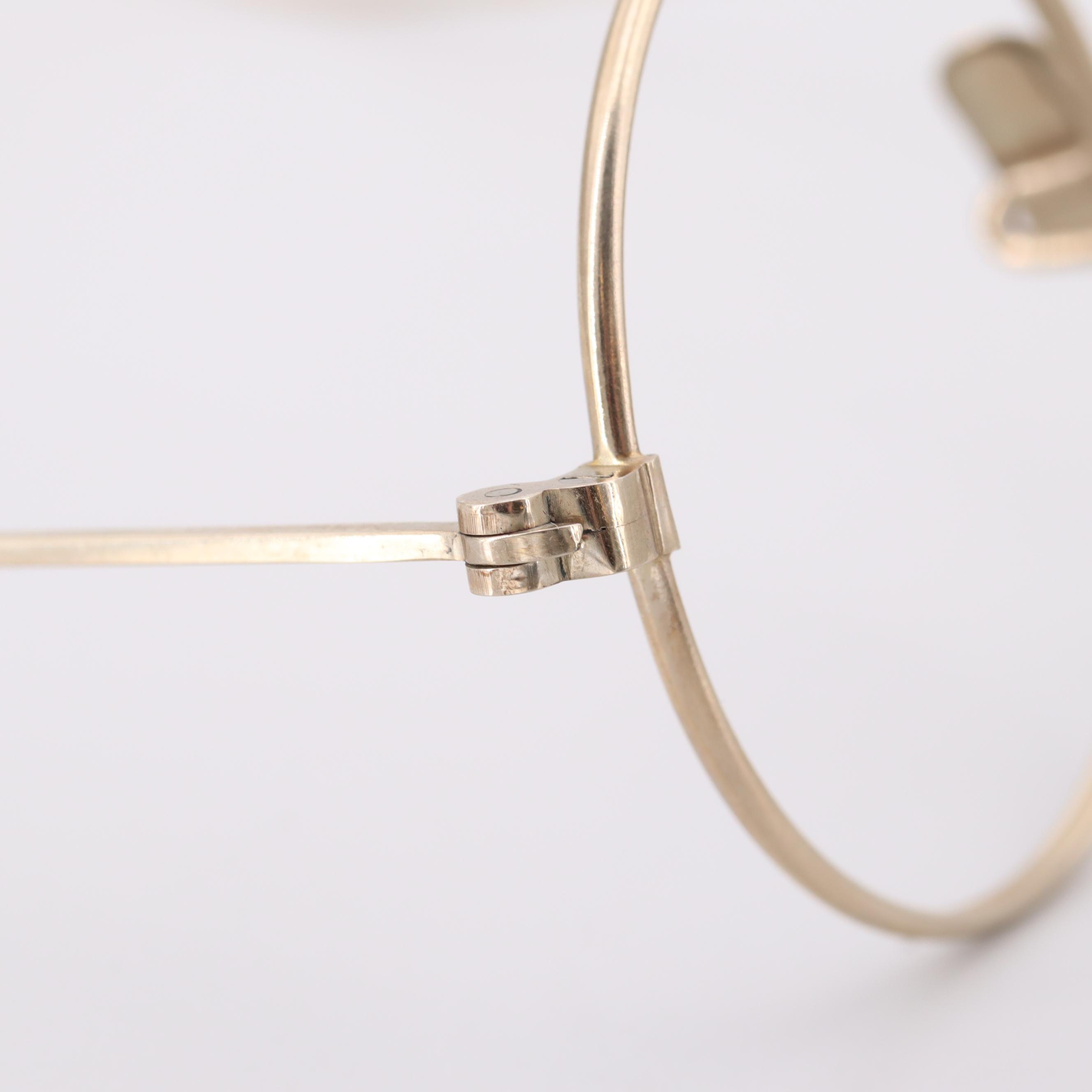 14K Yellow Gold Eyeglass Frame, Early 20th Century