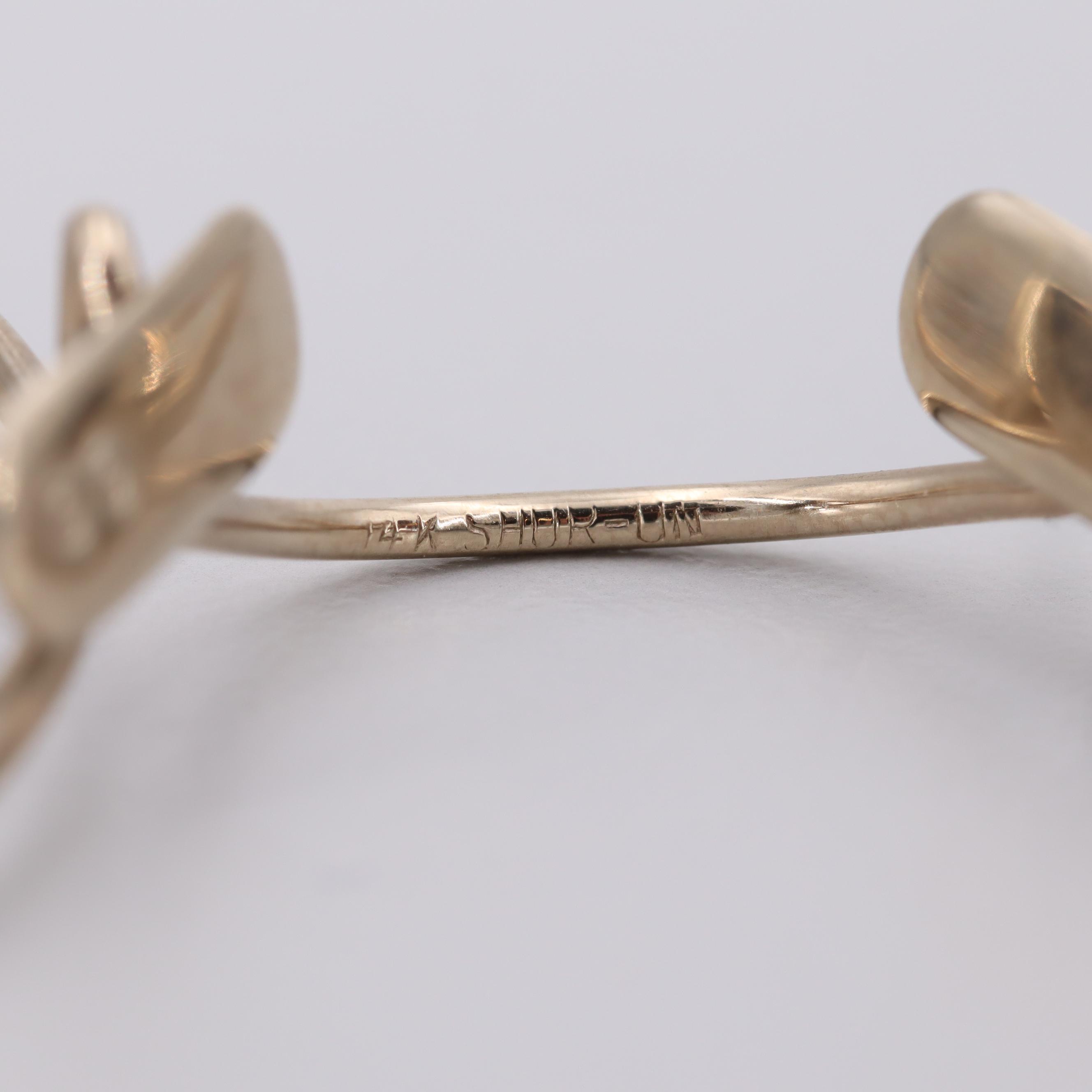 14K Yellow Gold Eyeglass Frame, Early 20th Century