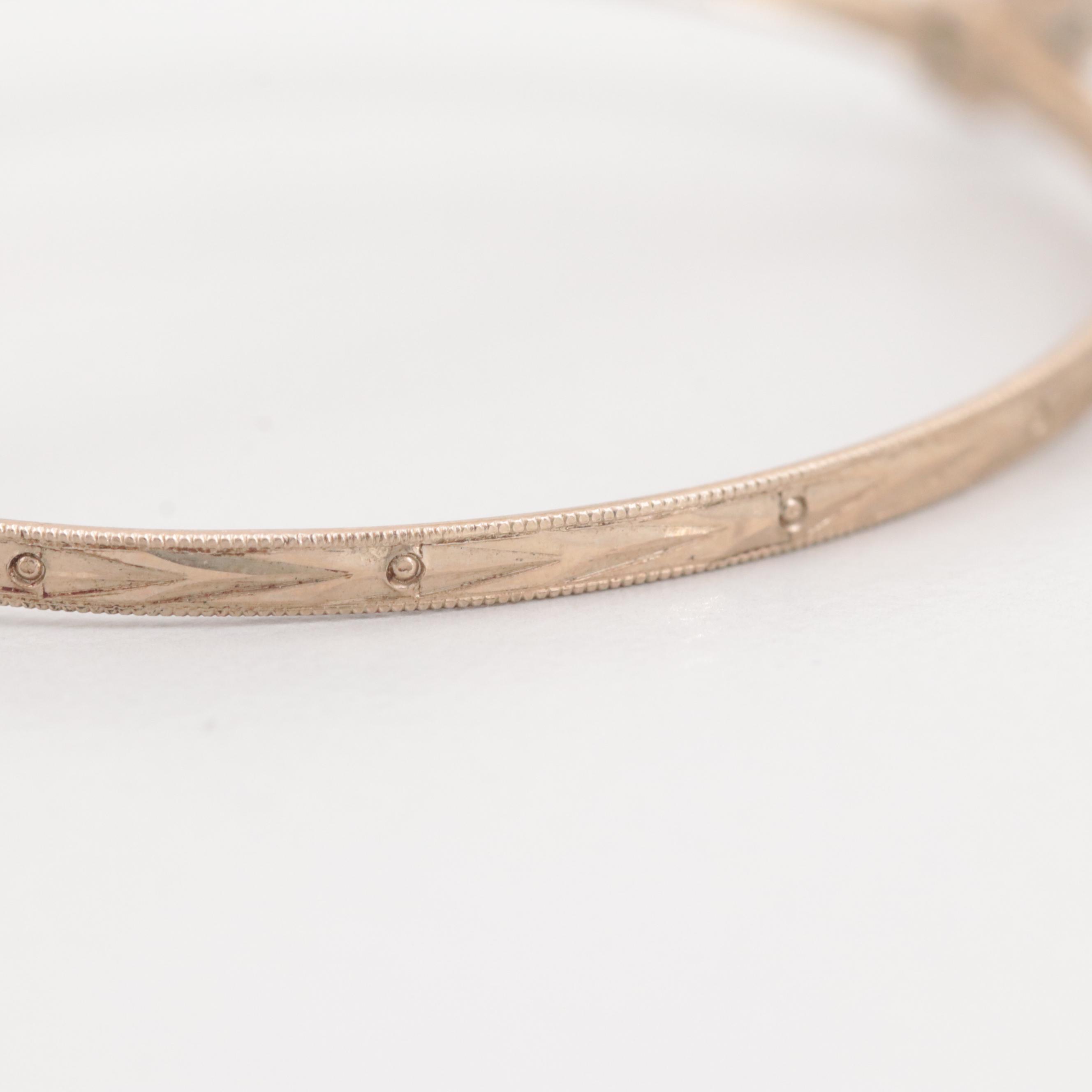 14K Yellow Gold Lordvale Eyeglass Frame by American Optical, Early 20th Century