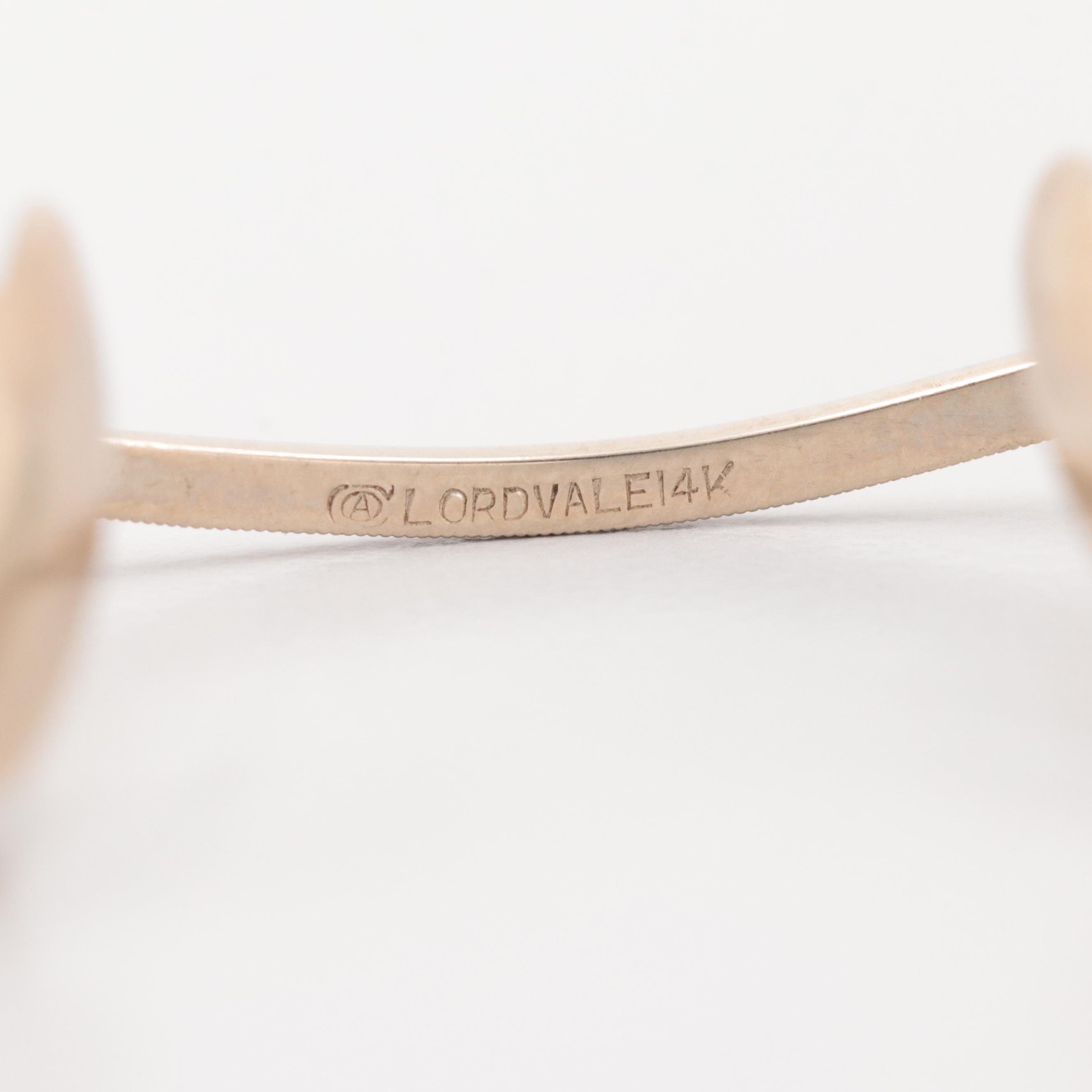 14K Yellow Gold Lordvale Eyeglass Frame by American Optical, Early 20th Century