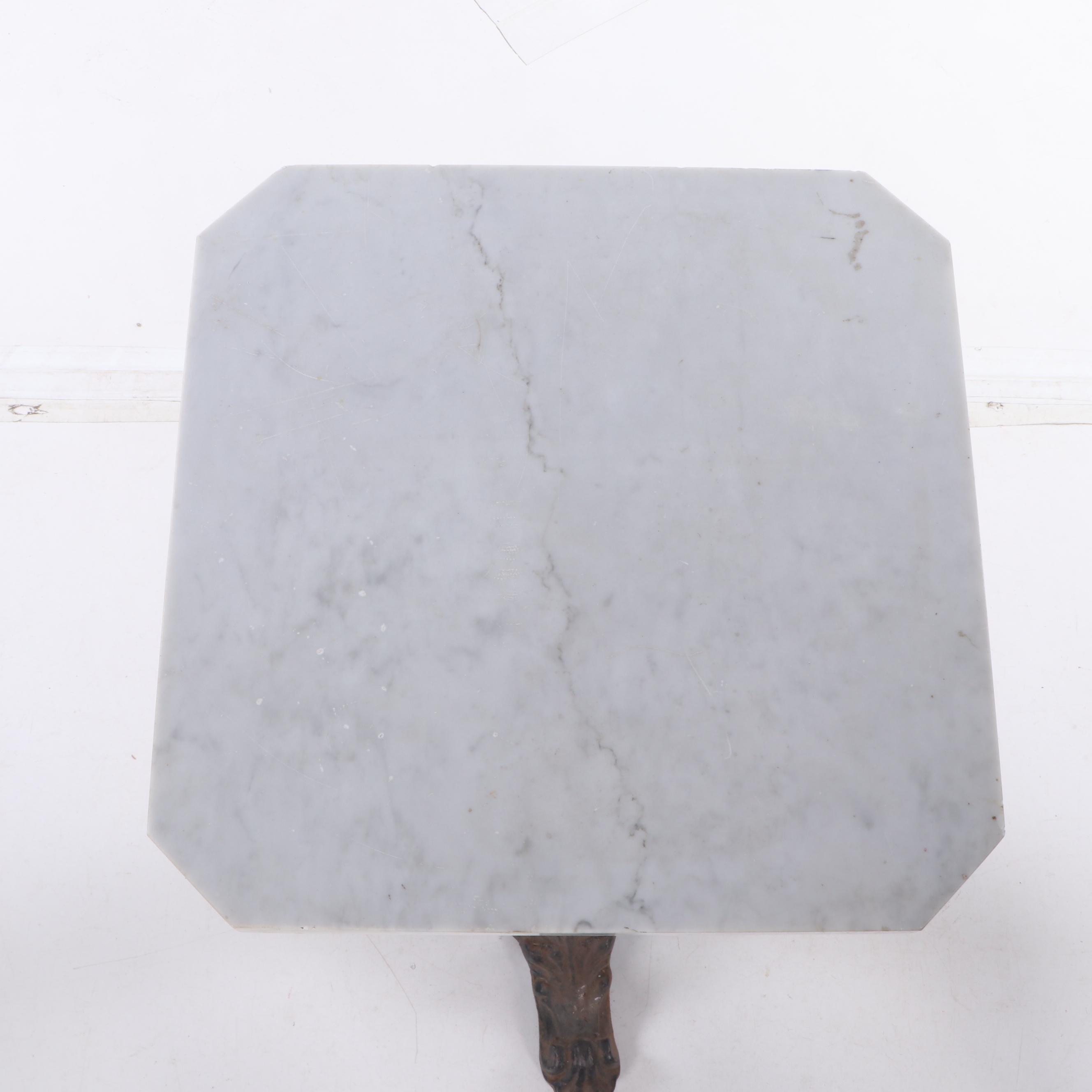 Victorian Cast Iron Pedestal Table Base, Antique