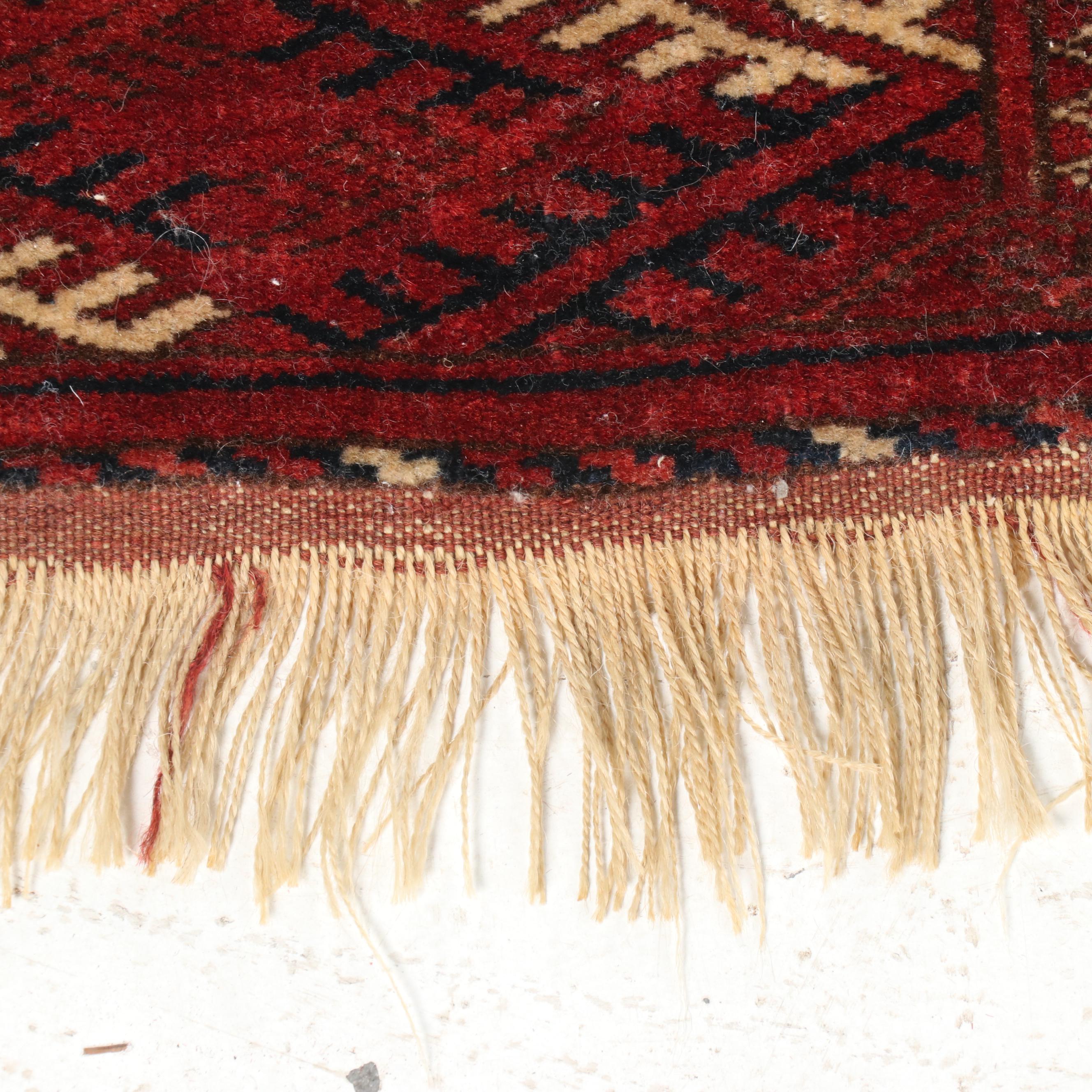 Hand-Knotted Tekke Bokhara Wool Rug