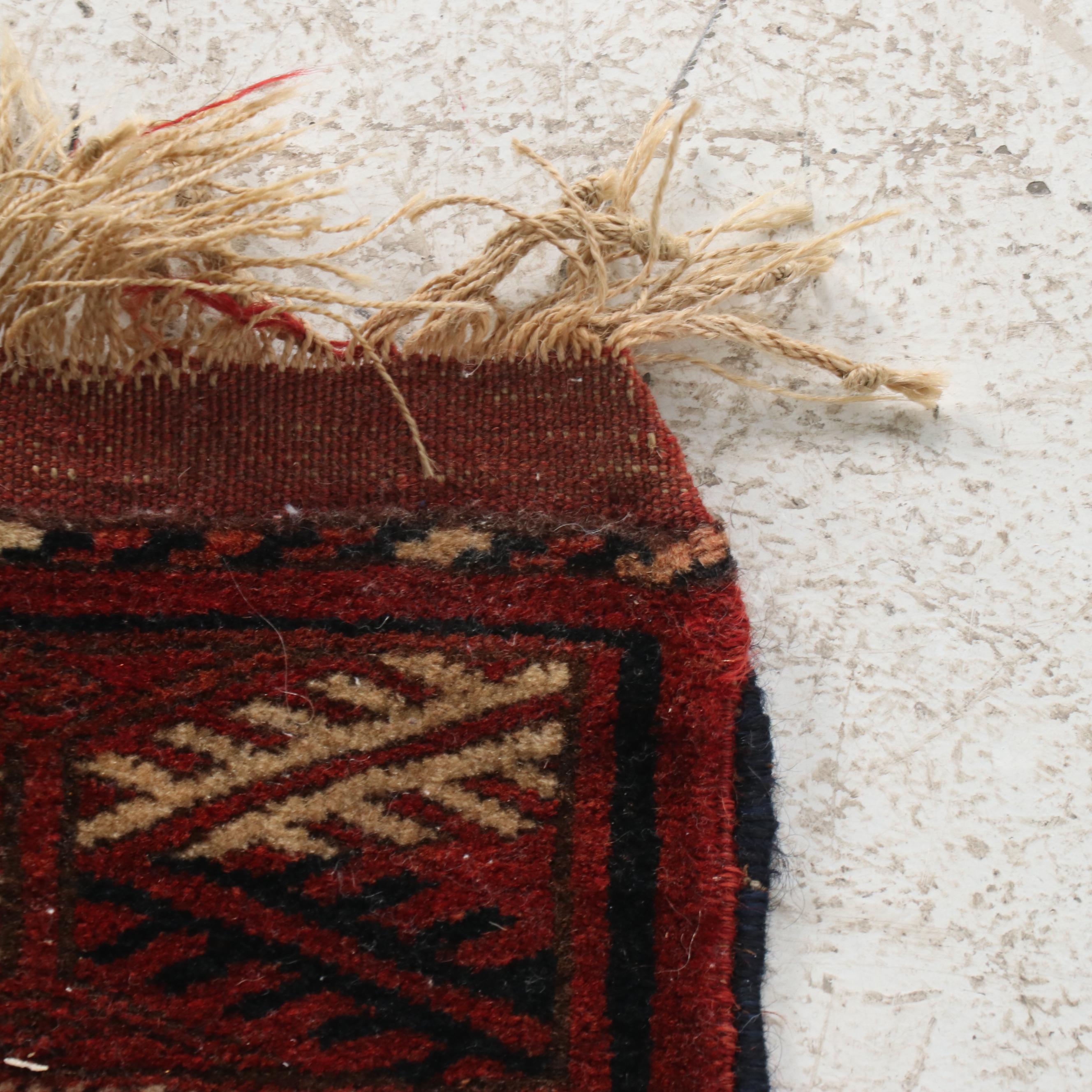 Hand-Knotted Tekke Bokhara Wool Rug