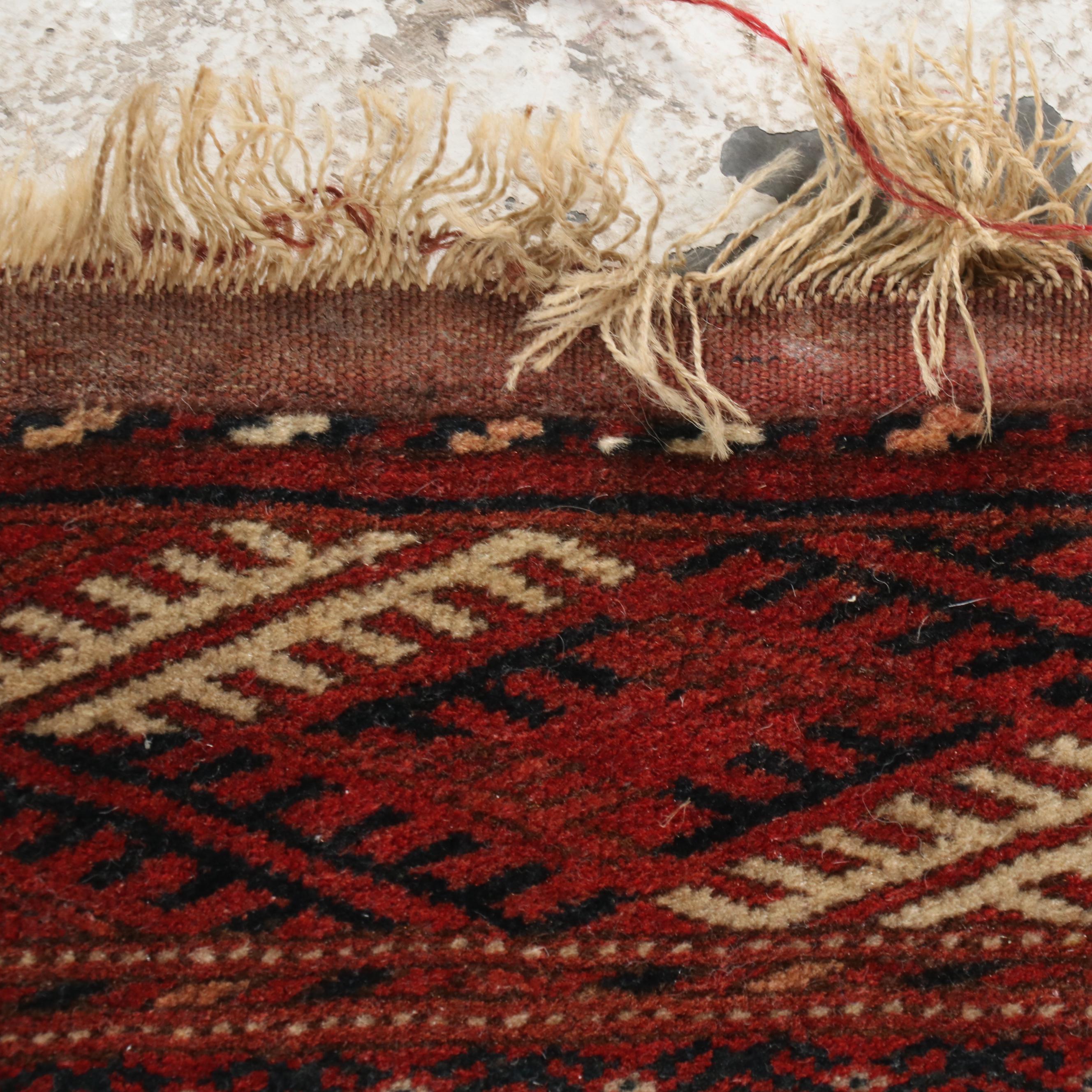 Hand-Knotted Tekke Bokhara Wool Rug