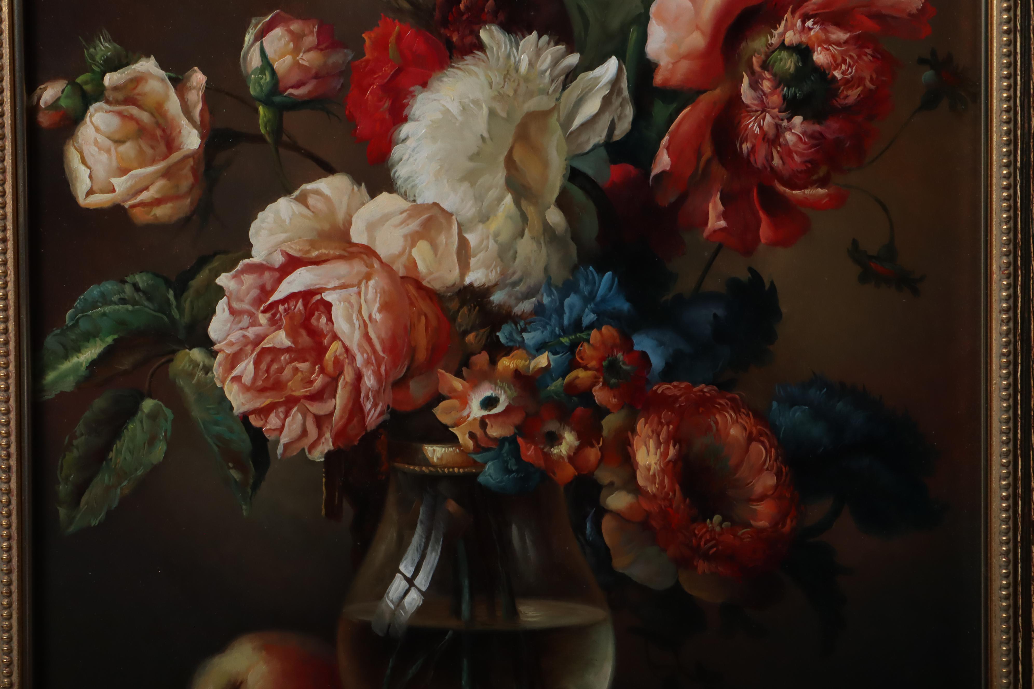 Jose Vigo Espuig Benarroch Floral Still Life Oil Painting