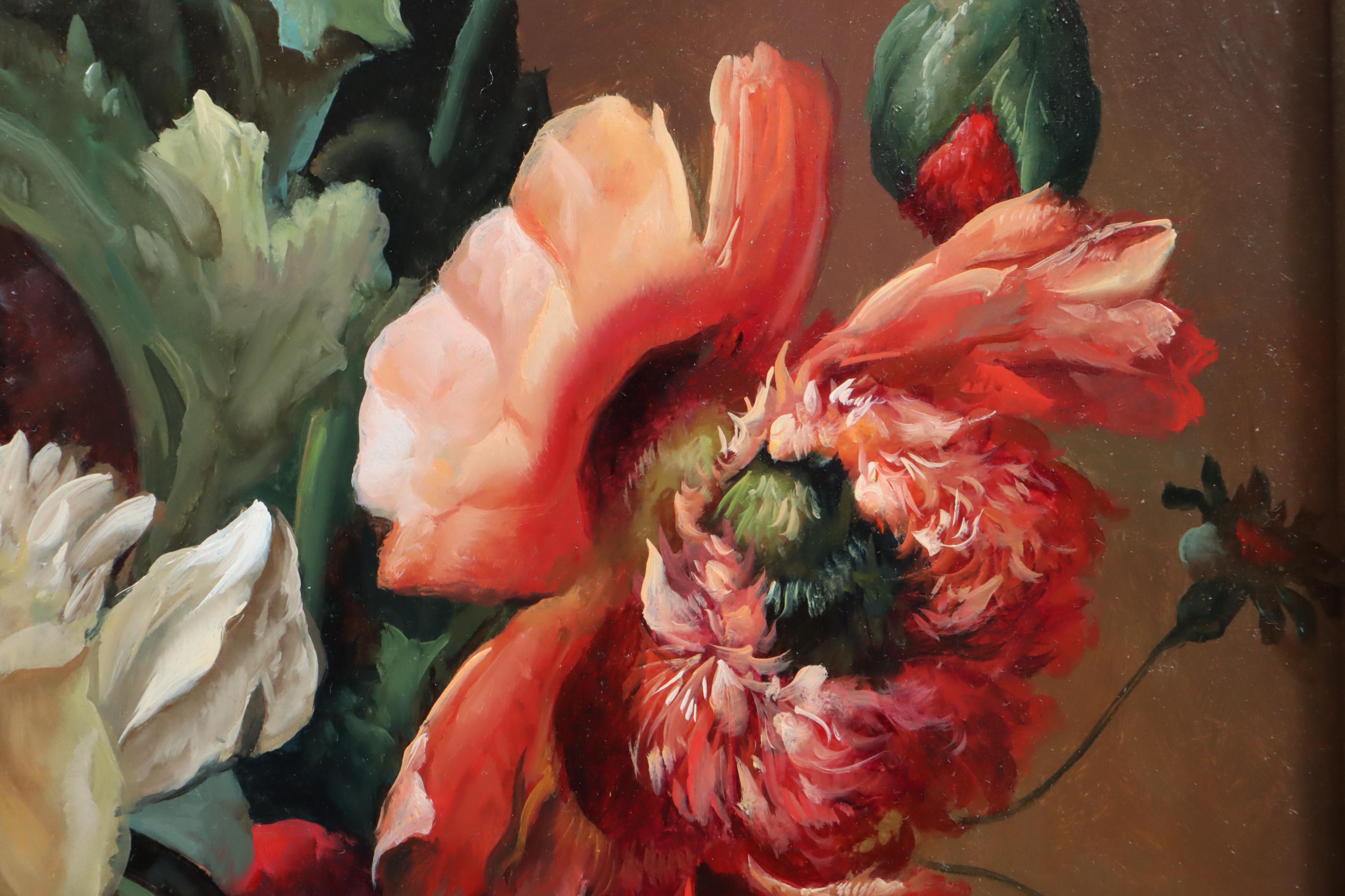 Jose Vigo Espuig Benarroch Floral Still Life Oil Painting