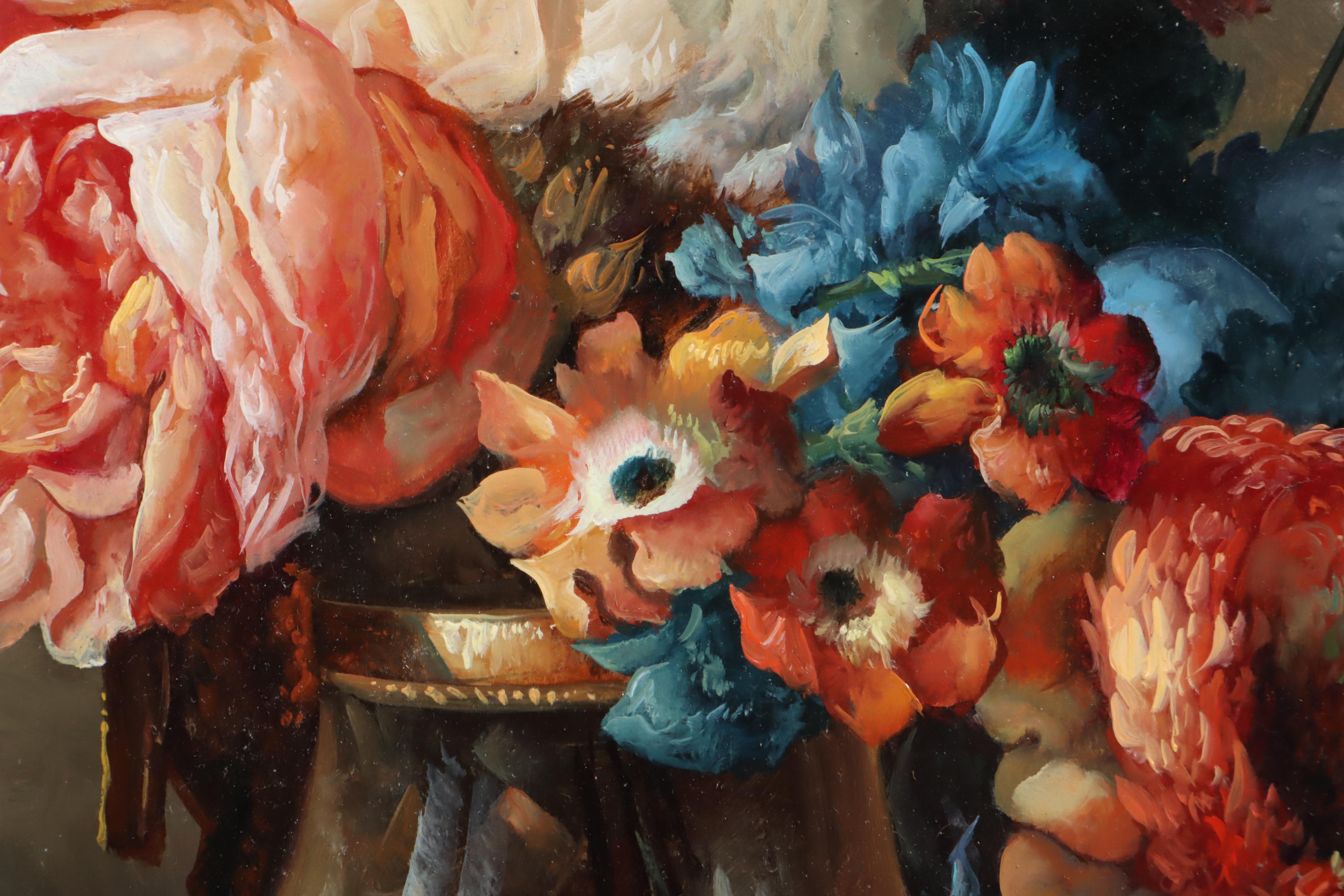 Jose Vigo Espuig Benarroch Floral Still Life Oil Painting