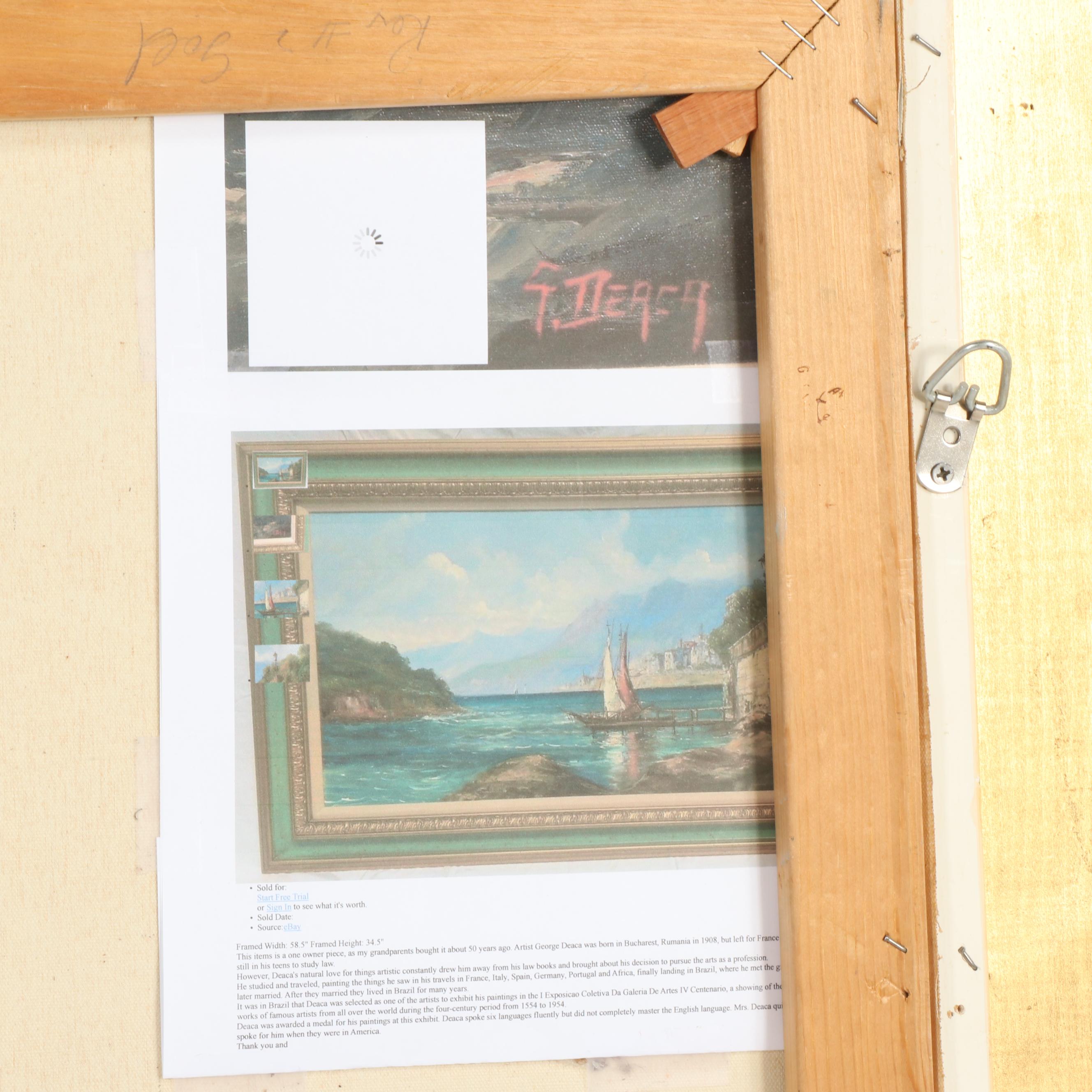 George Deaca Landscape Oil Painting