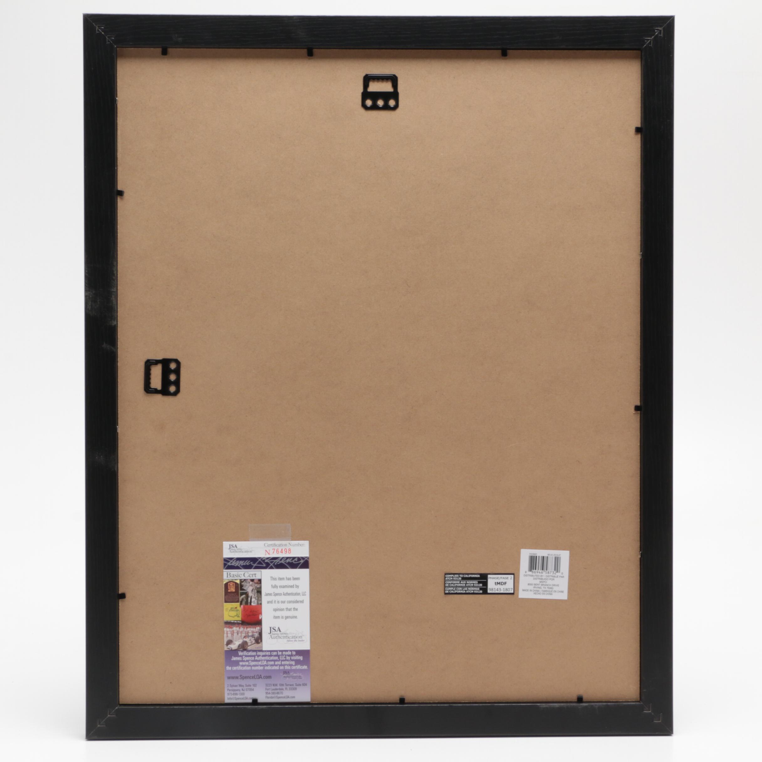 Stan Lee Signed "X-Men" Marvel Super-Hero Comics Framed Poster JSA COA