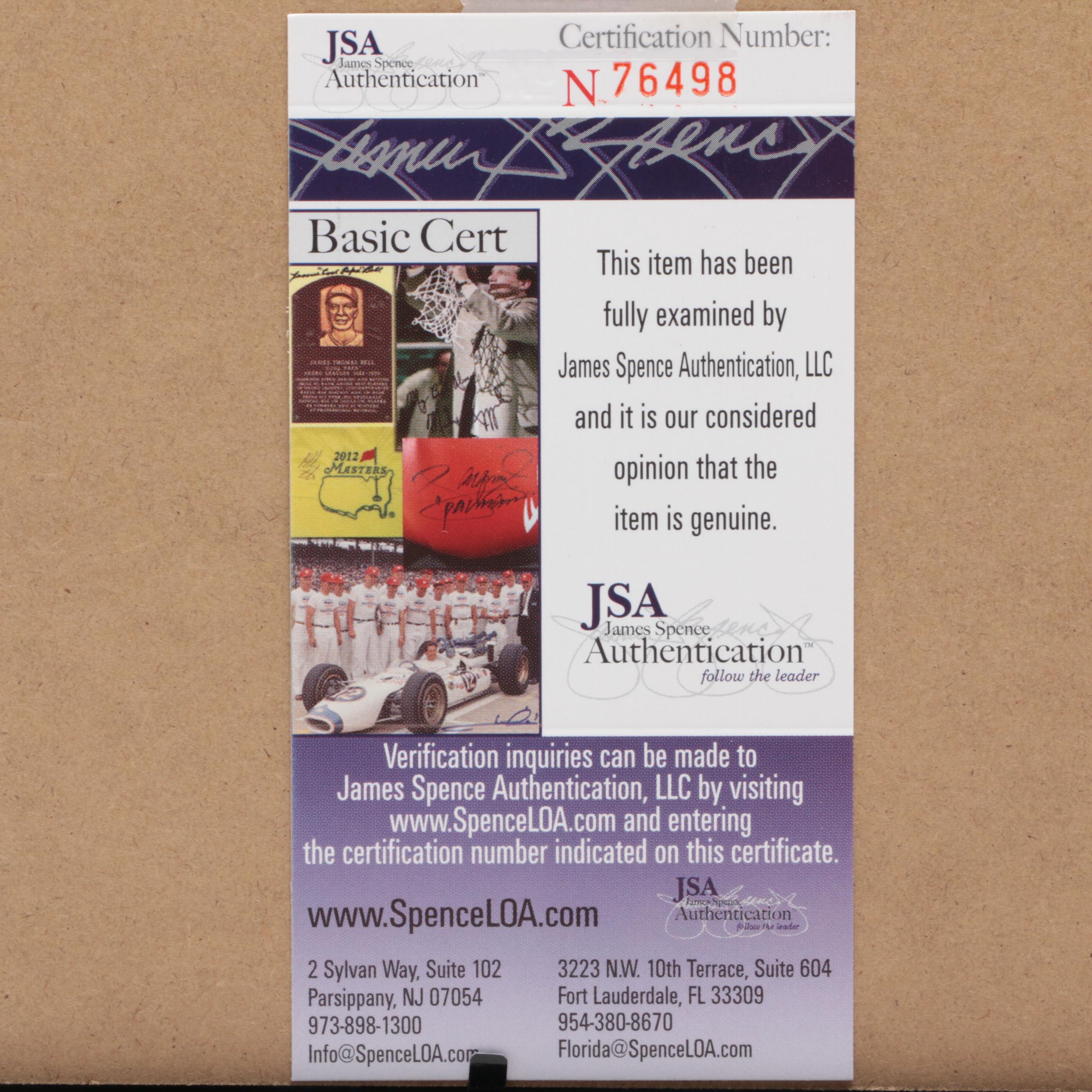 Stan Lee Signed "X-Men" Marvel Super-Hero Comics Framed Poster JSA COA