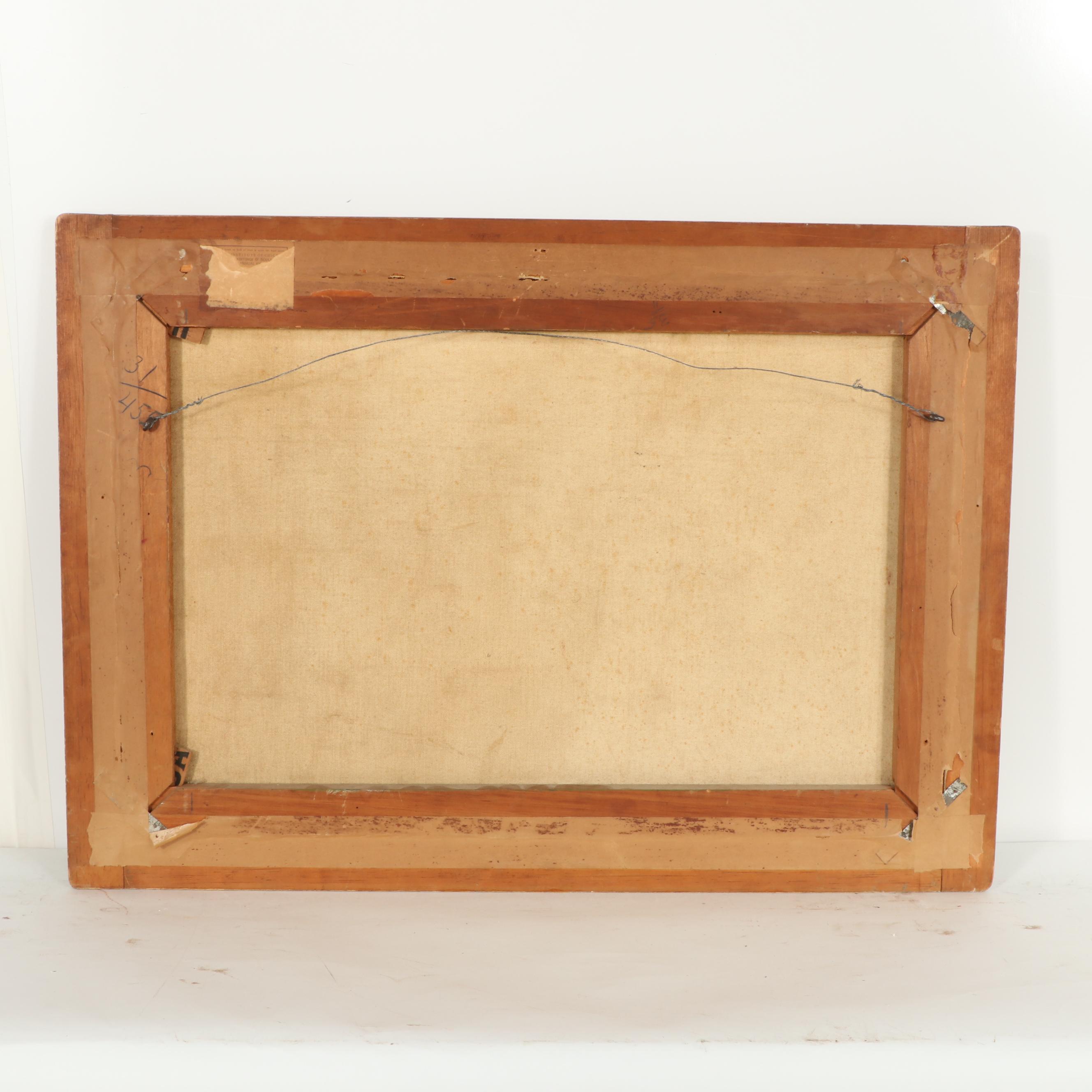 Albert Enno Kaeppel Oil Painting of Wooded Landscape