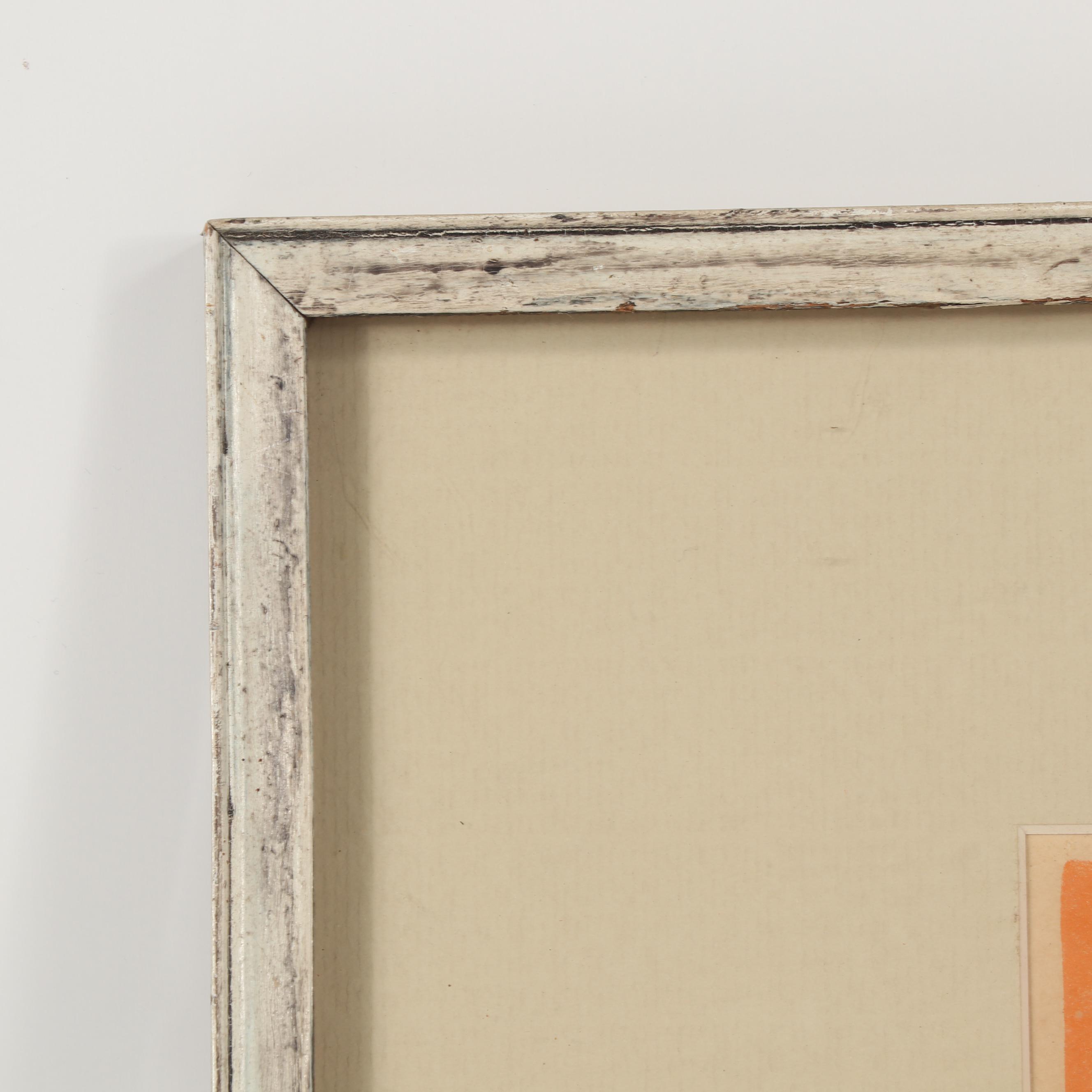 Lowell Naeve 1964 Woodcut "The Sea"