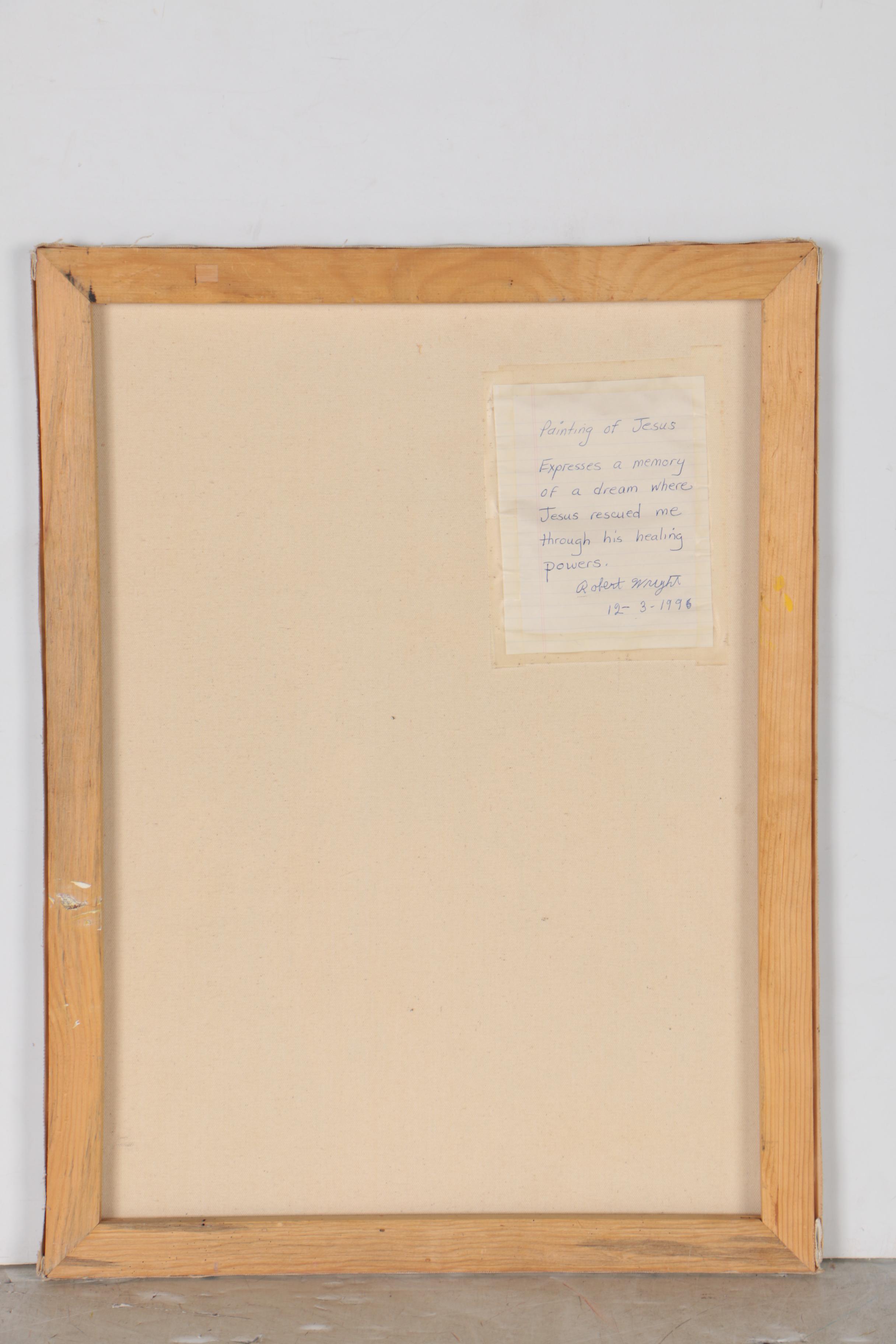 Robert Wright 1996 Folk Acrylic Painting "The Robe"