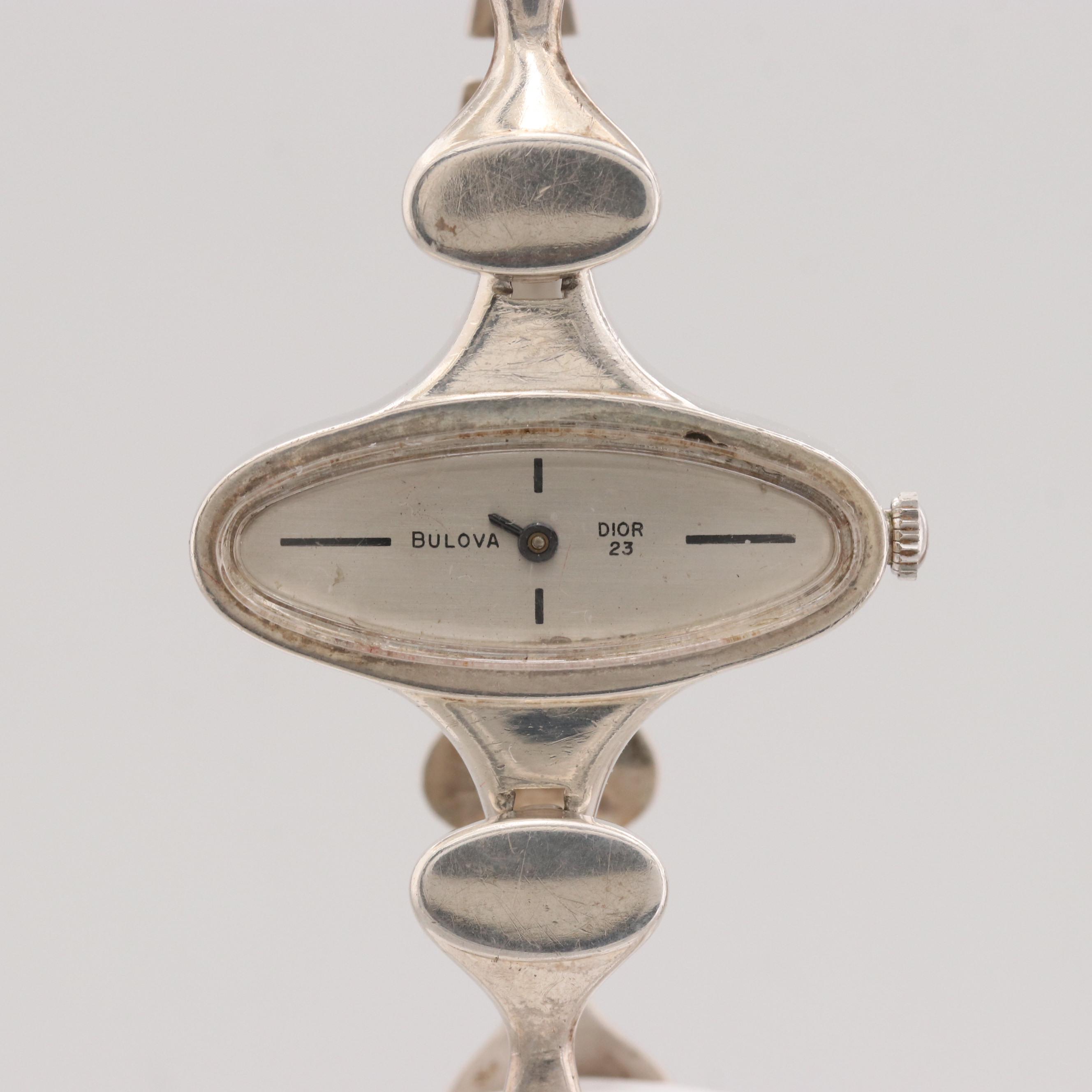 Bulova Dior Sterling Silver Watch