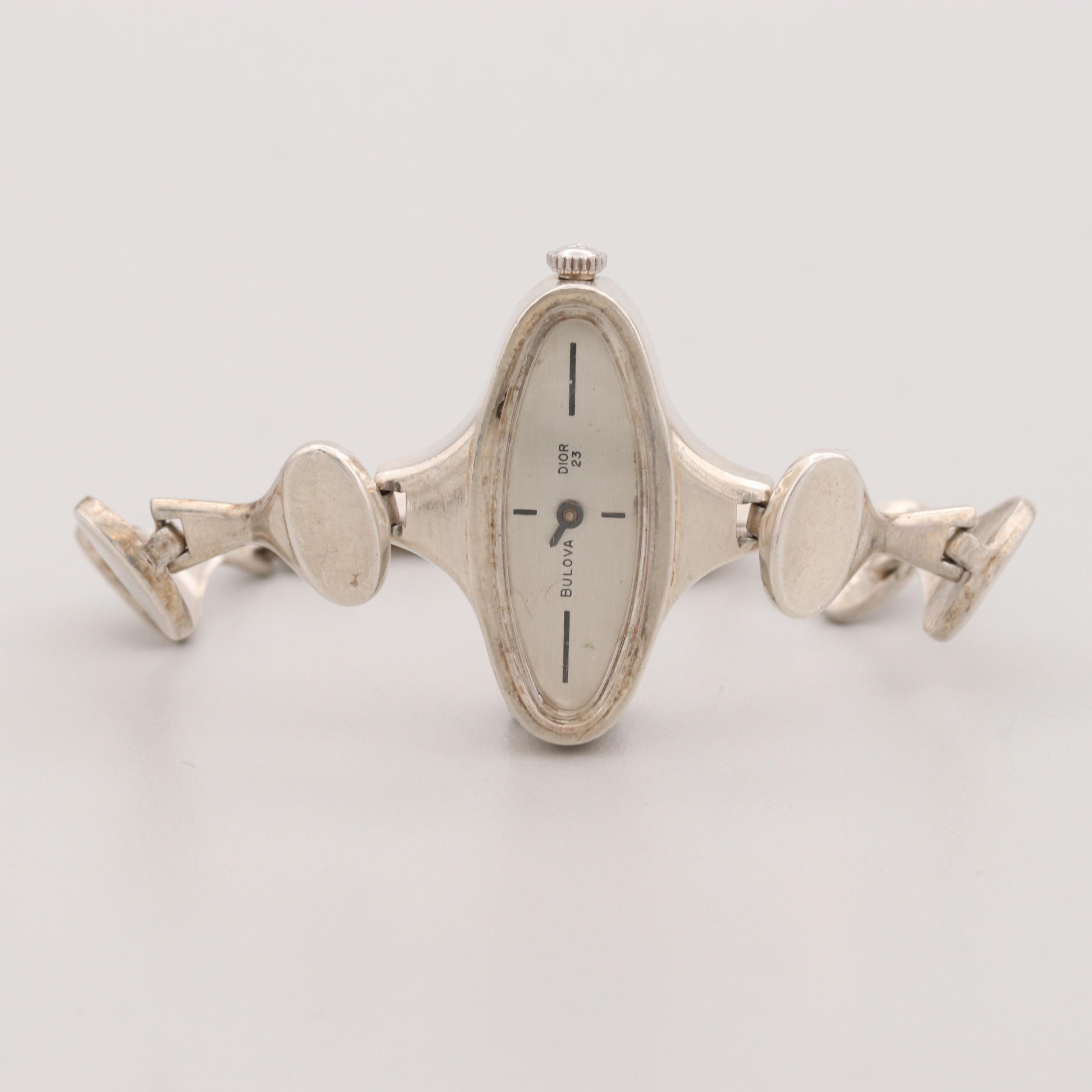 Bulova Dior Sterling Silver Watch