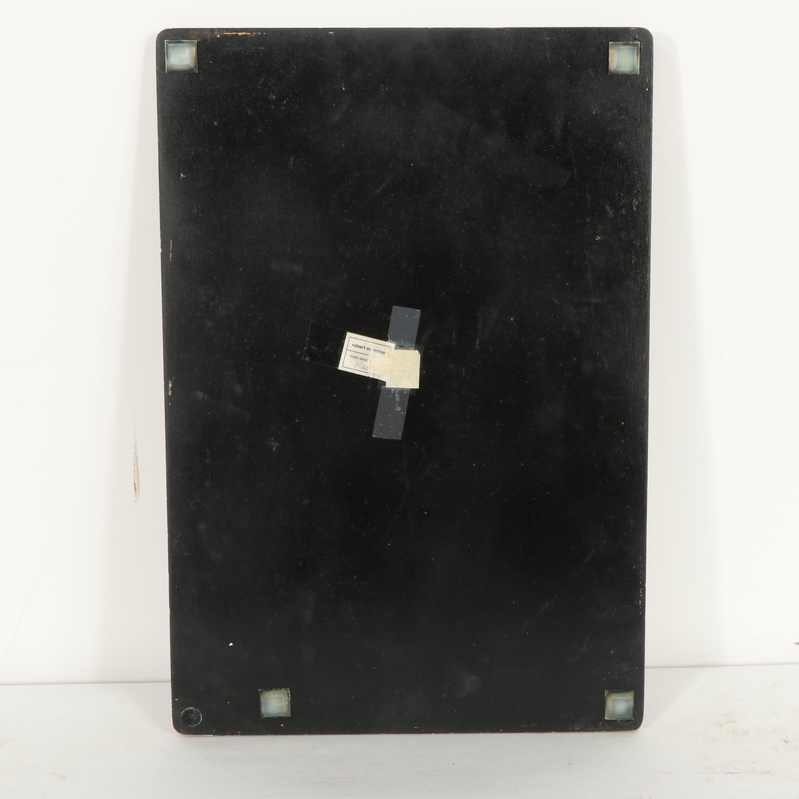Robert M. Weiss Reverse Painted Glass Tray, Late 20th Century