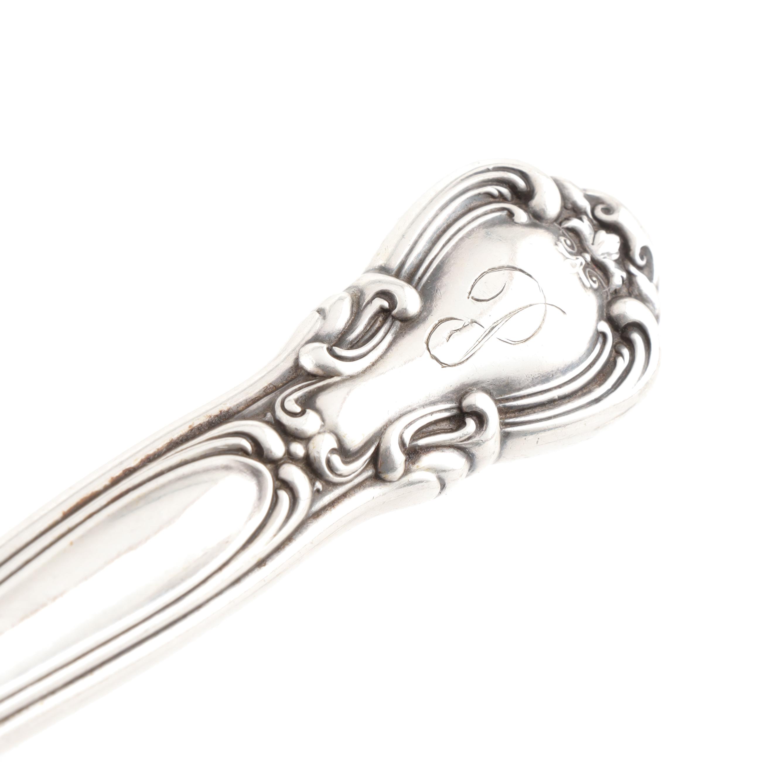 Gorham "Chantilly" Sterling Silver Flatware in Wood Storage Chest