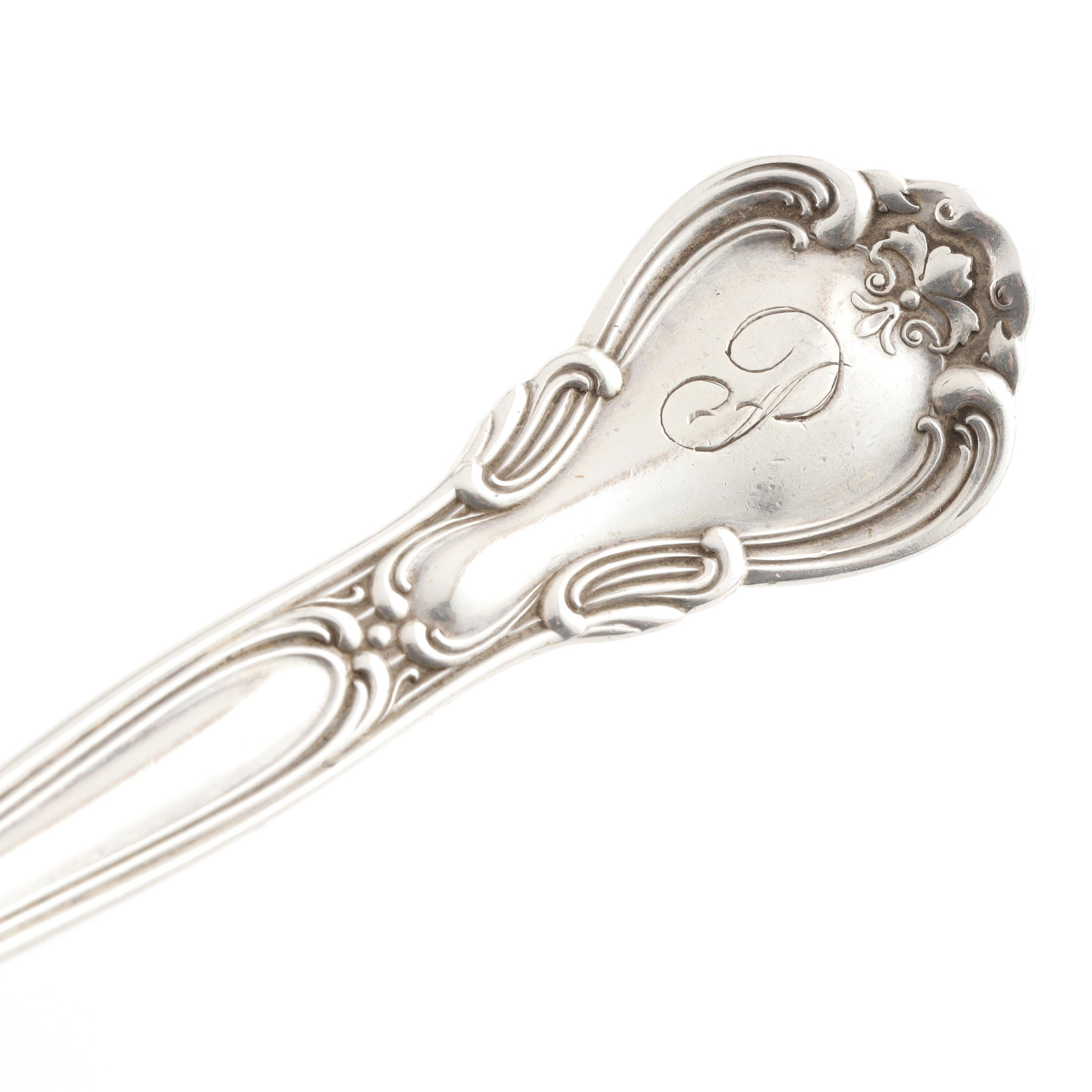 Gorham "Chantilly" Sterling Silver Flatware in Wood Storage Chest