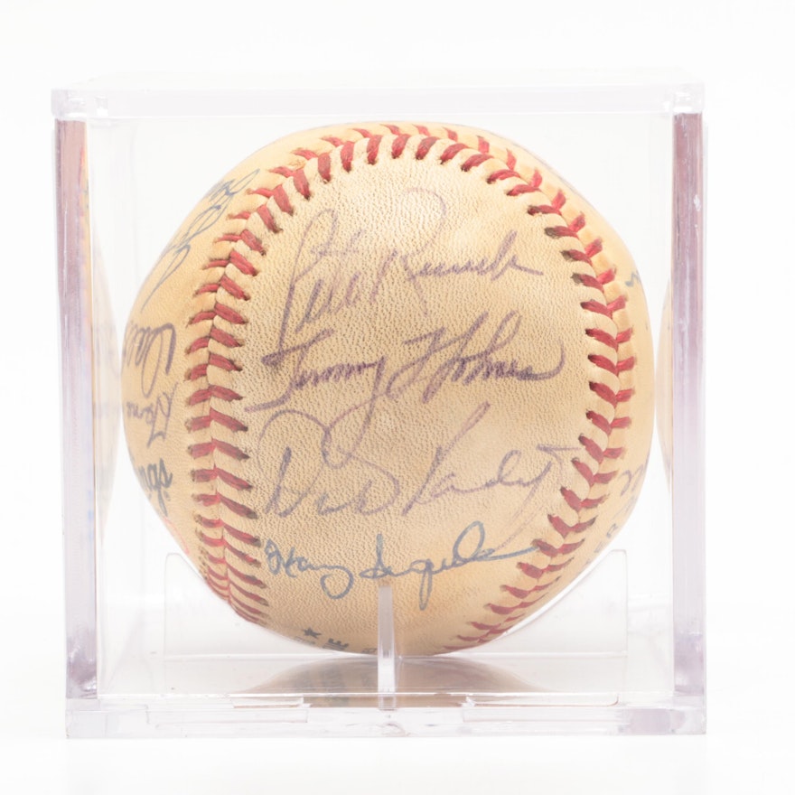 1988 Boston Red Sox Signed "Equitable Old-Timers" Players Baseball