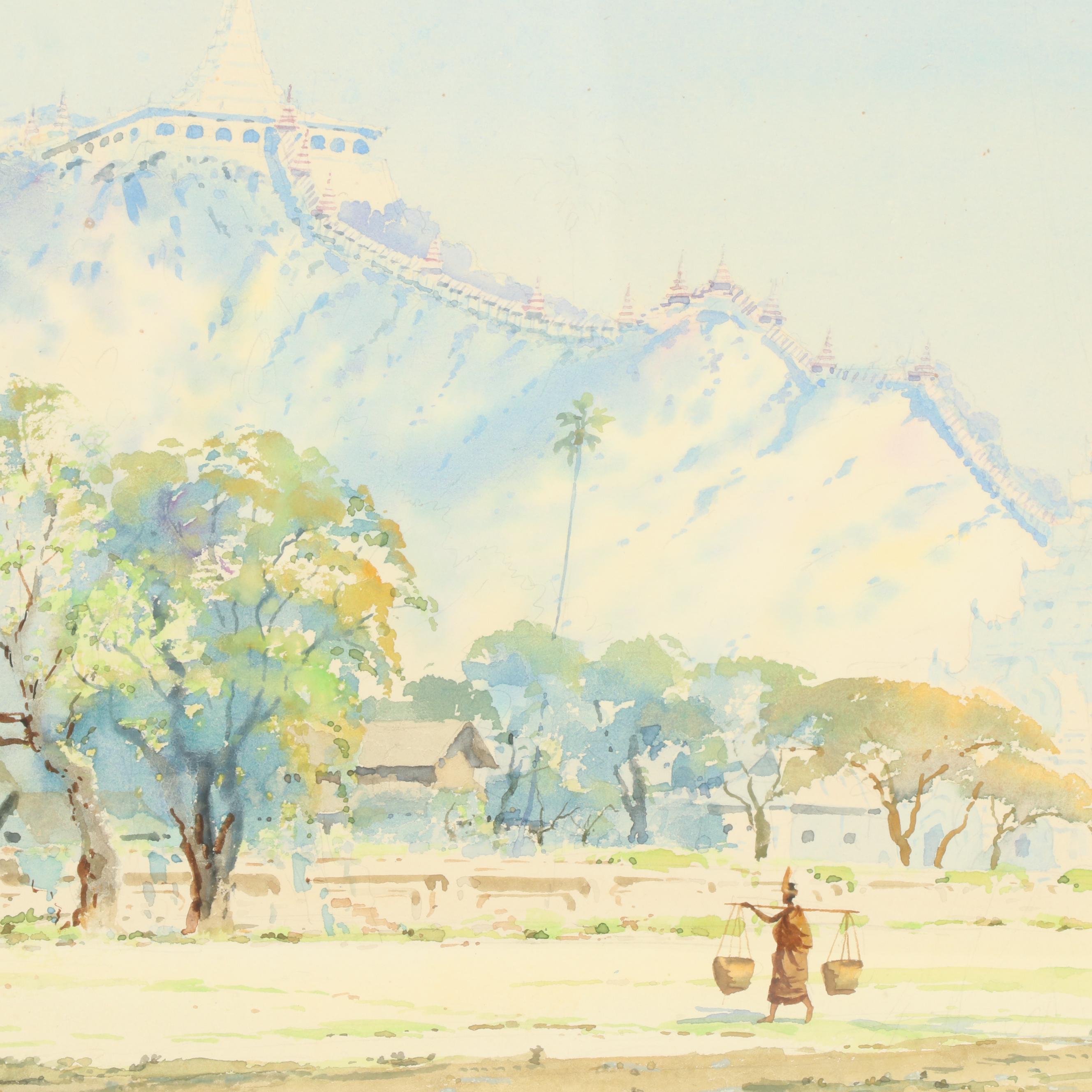 Kyaw Maung Watercolor Painting