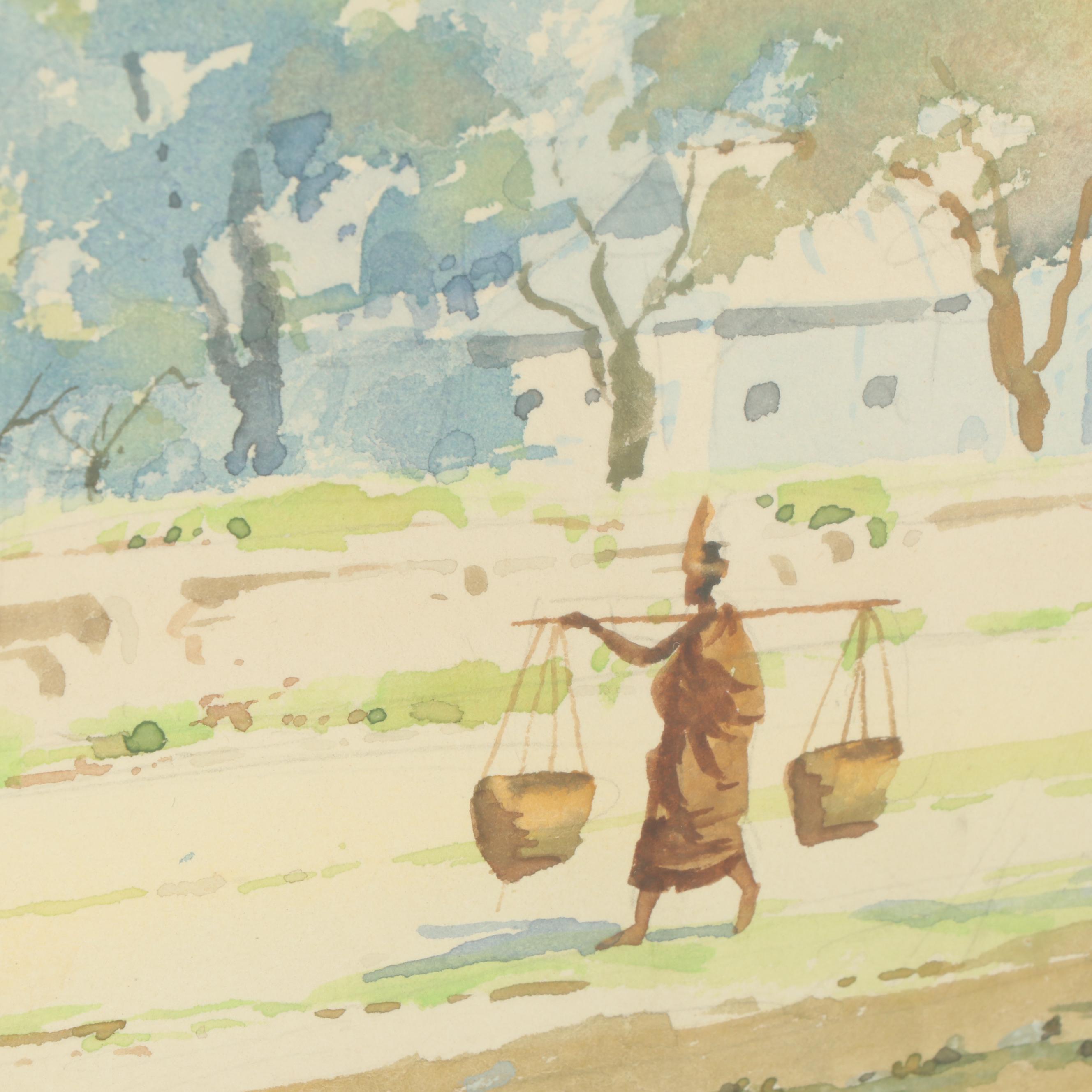 Kyaw Maung Watercolor Painting