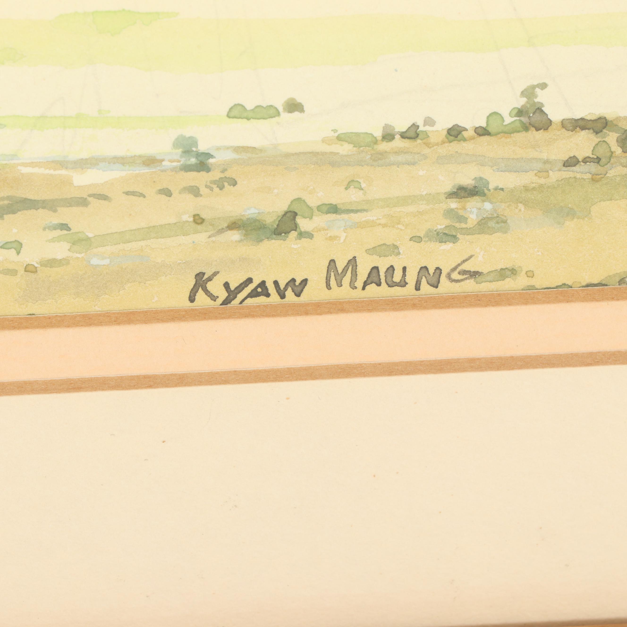 Kyaw Maung Watercolor Painting