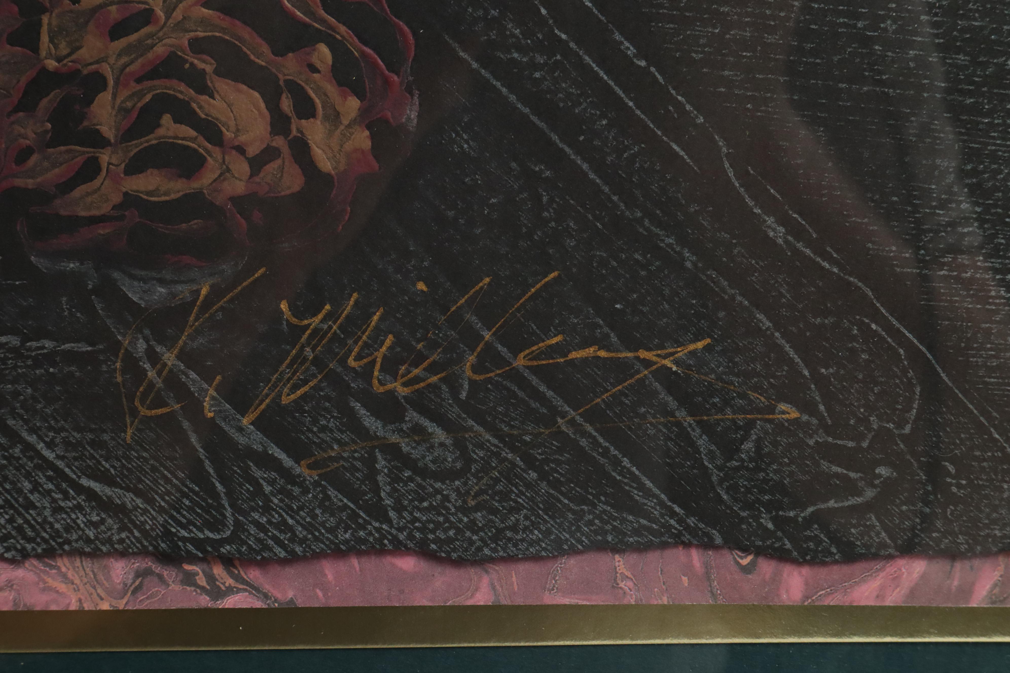 Floral Still Life Lithograph