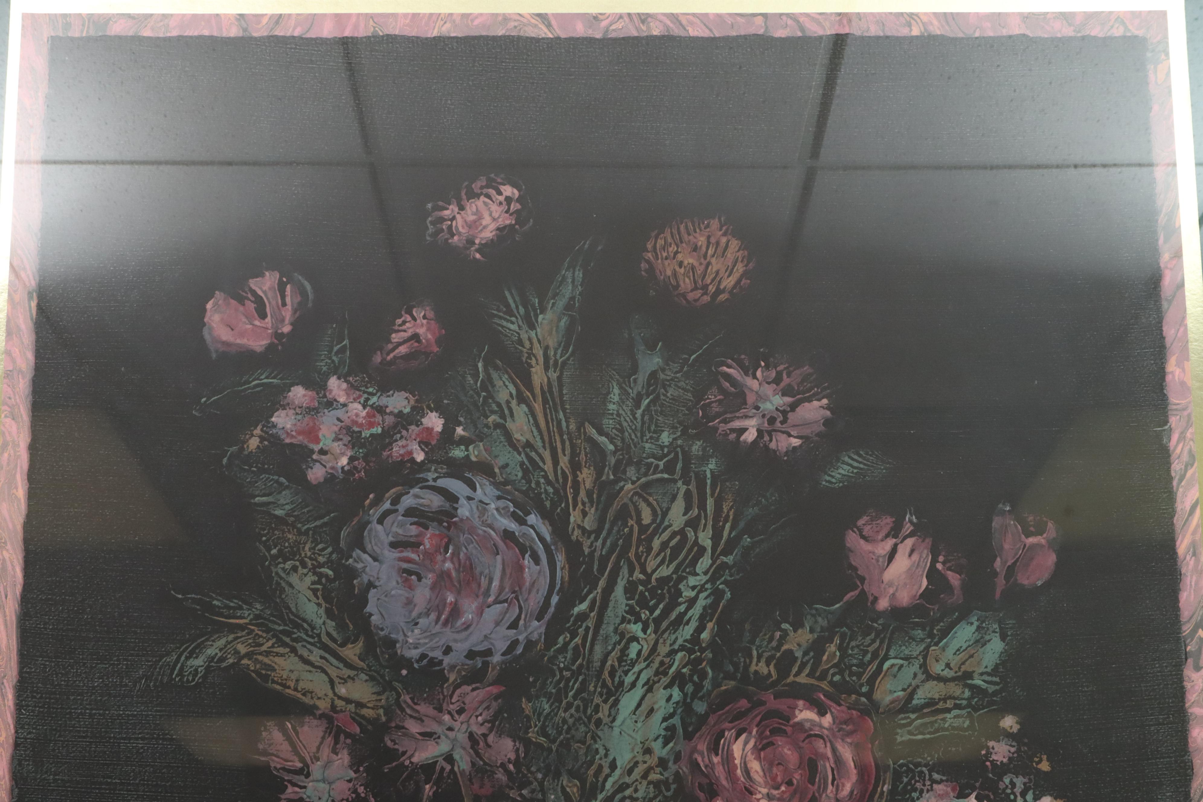 Floral Still Life Lithograph