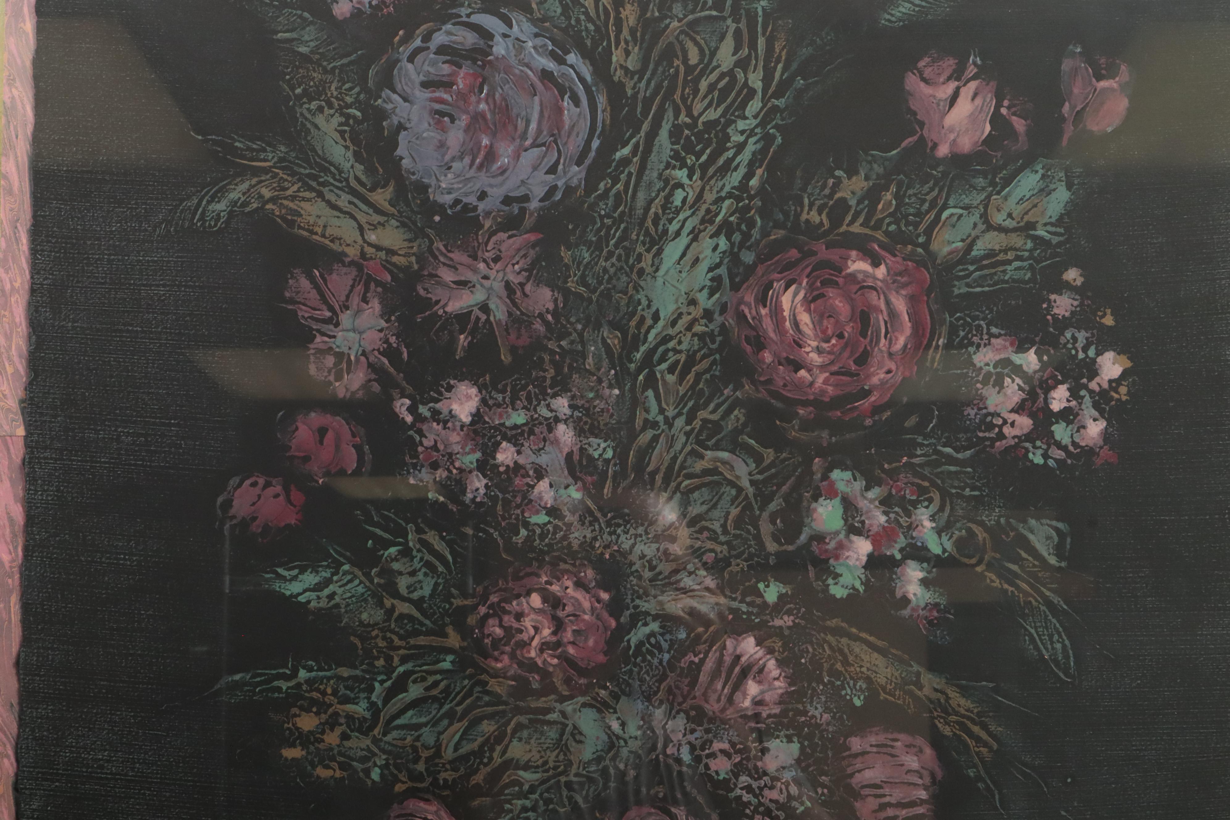 Floral Still Life Lithograph