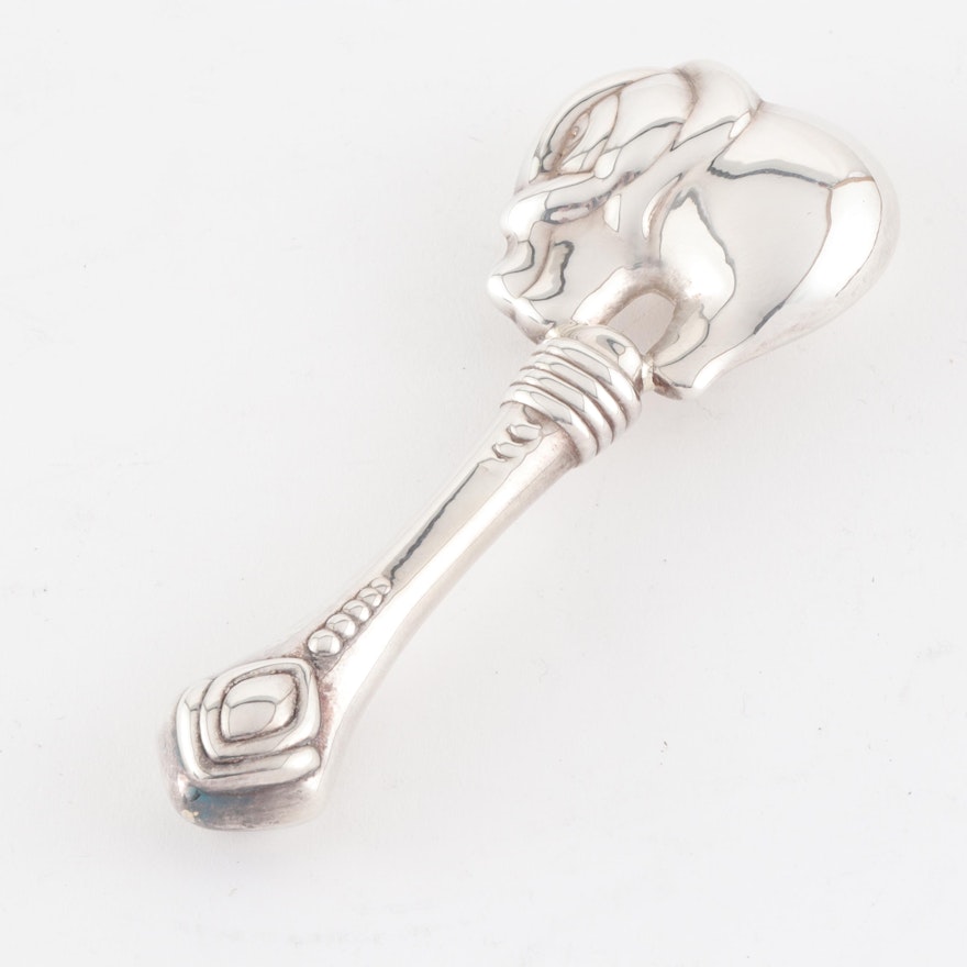 Sterling Silver Baby Rattle