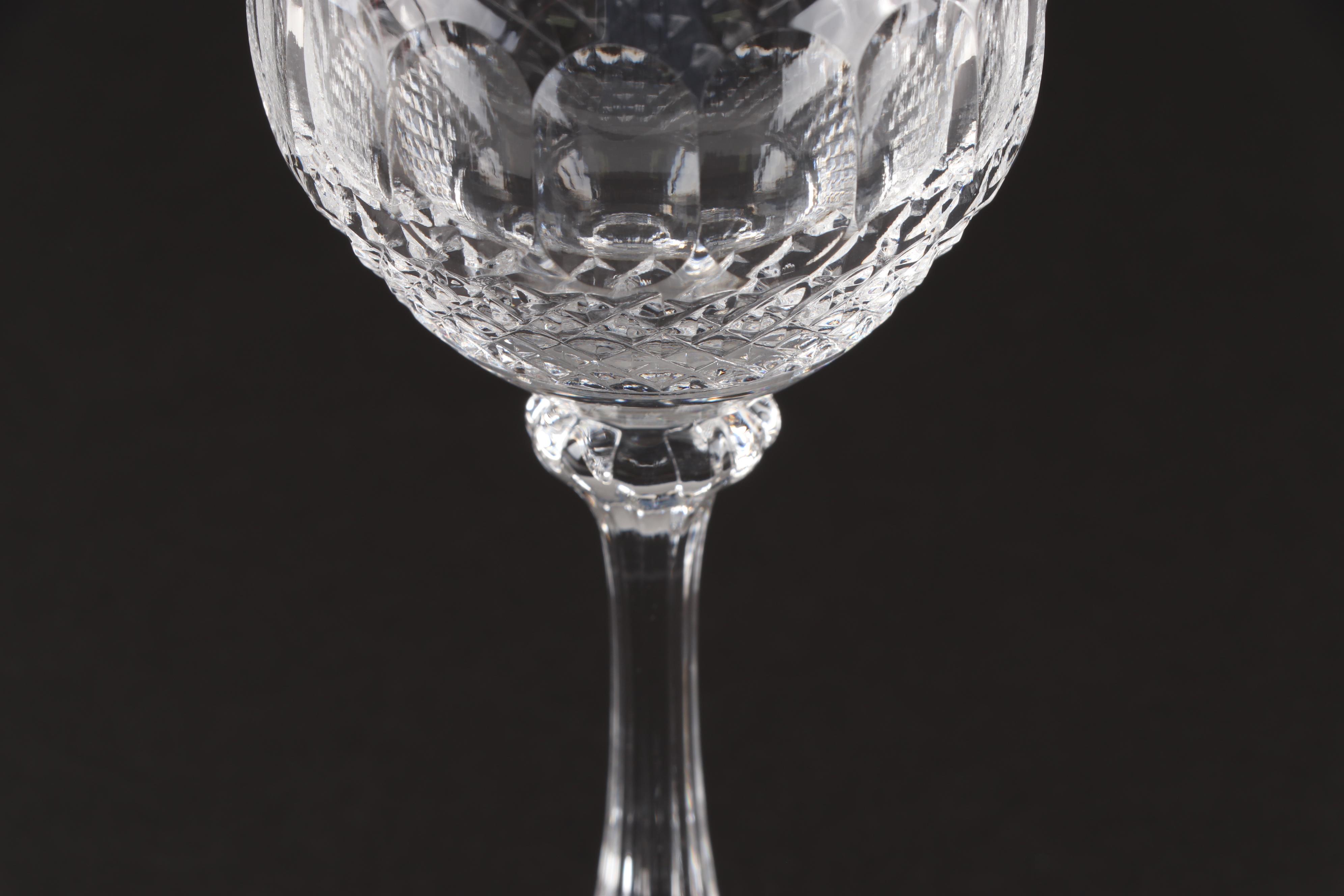 Gold Rimmed Crystal Stemware