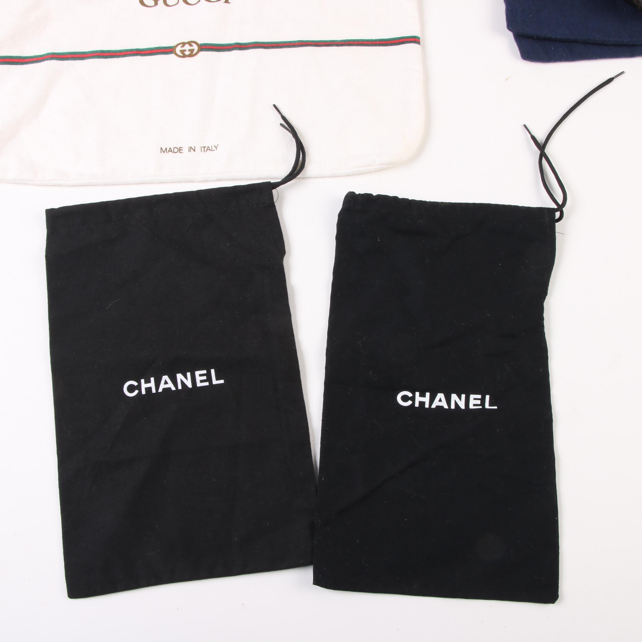 Designer Dust Covers Including Louis Vuitton, Chanel, Gucci, and Prada