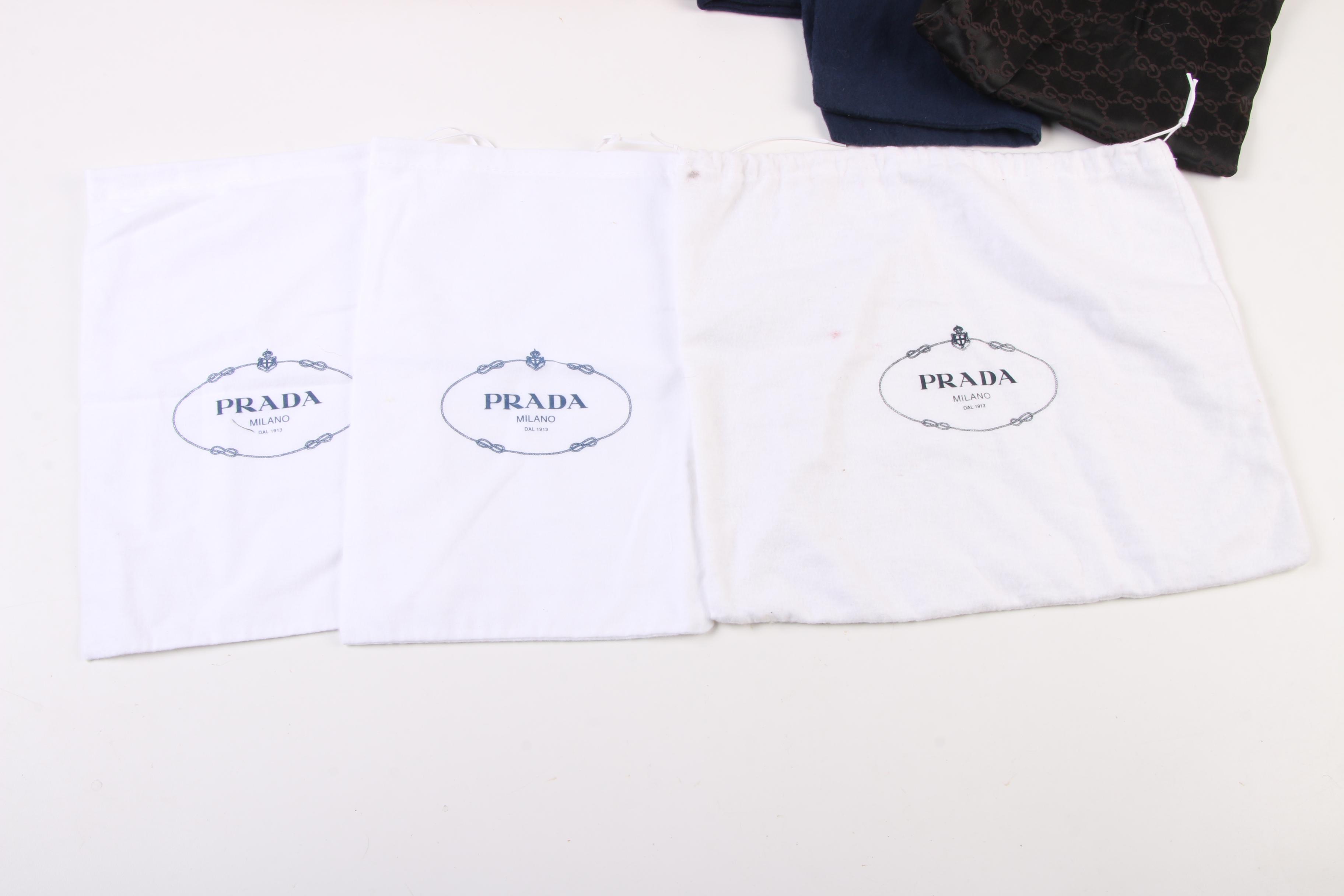 Designer Dust Covers Including Louis Vuitton, Chanel, Gucci, and Prada