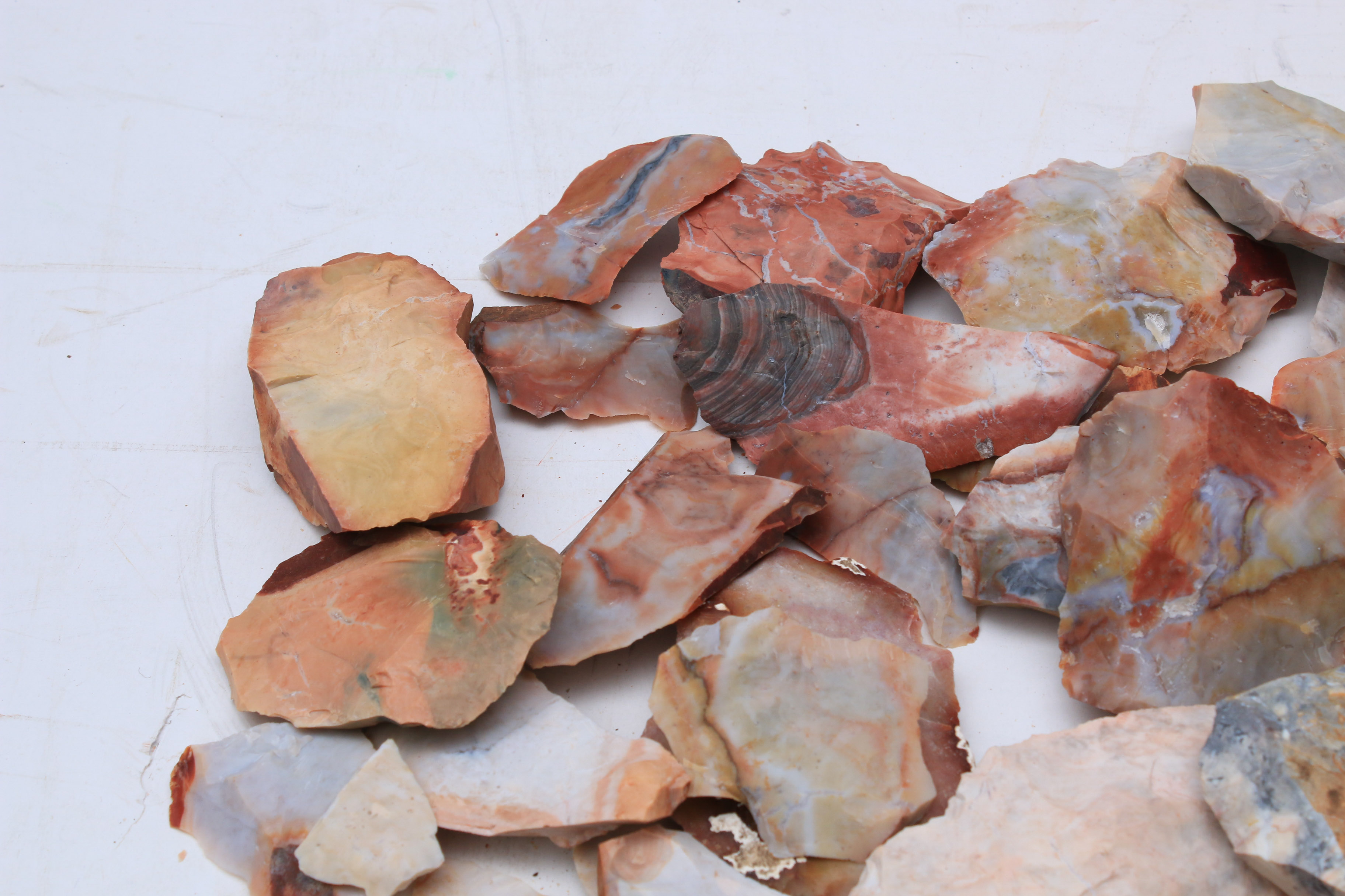 Native American Primary Flake Tools and Lithic Debitage