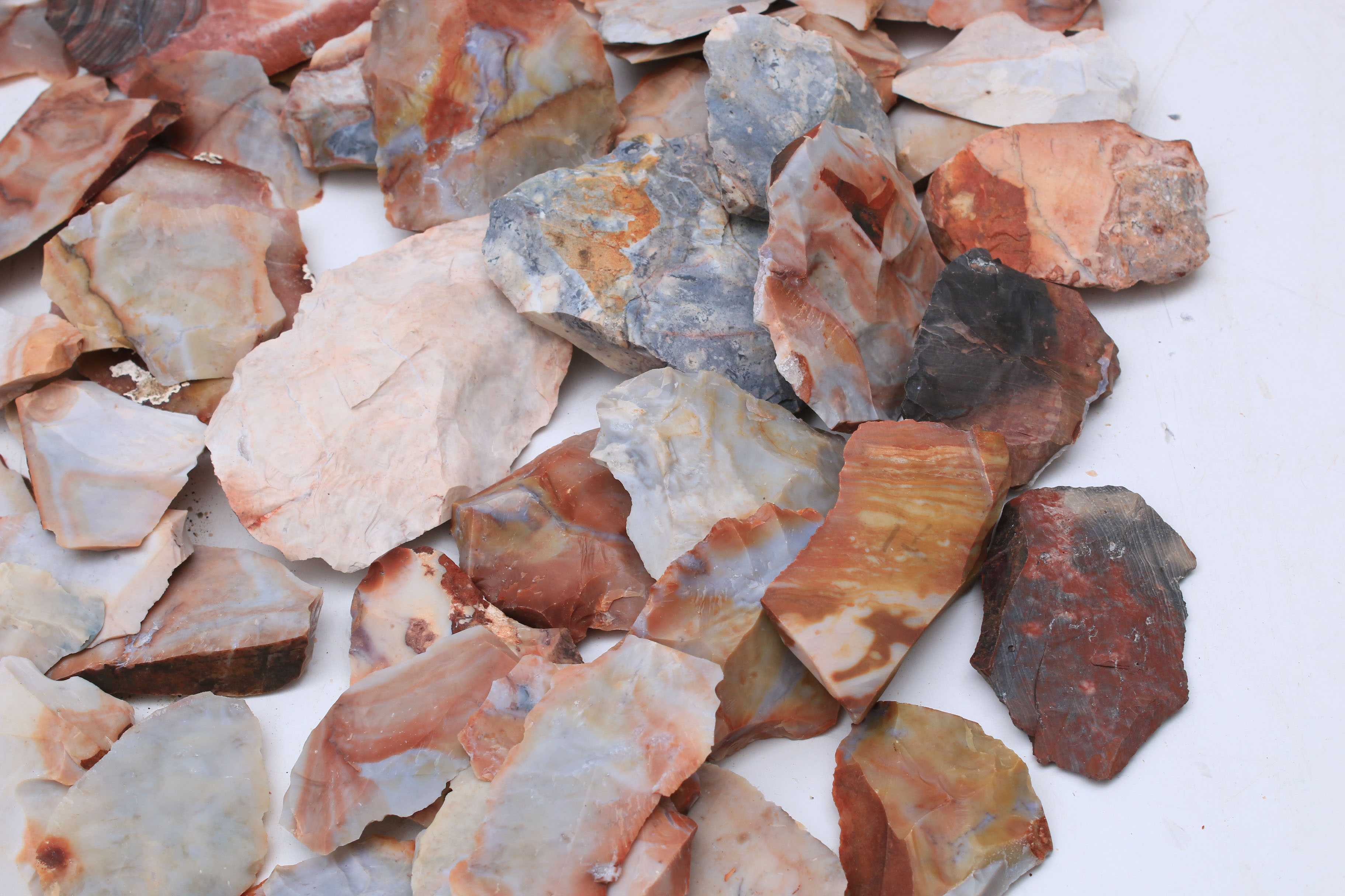Native American Primary Flake Tools and Lithic Debitage