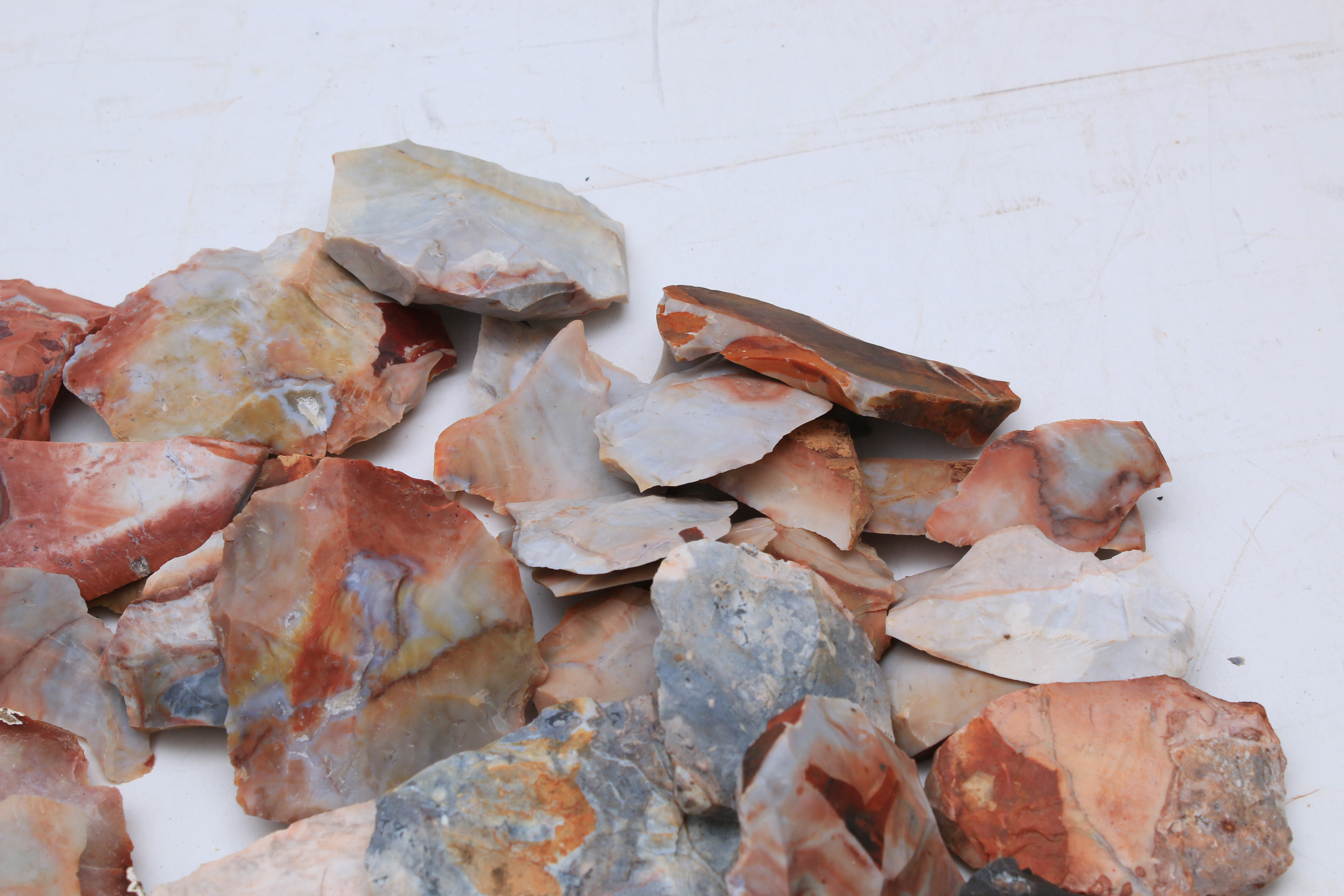 Native American Primary Flake Tools and Lithic Debitage