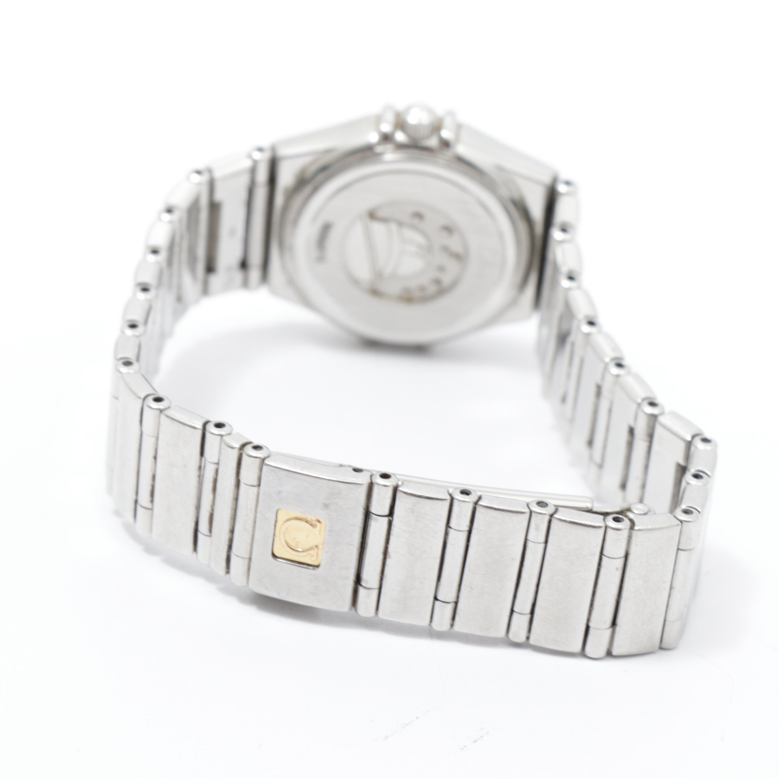 Omega Stainless Steel Constellation Watch with Diamonds