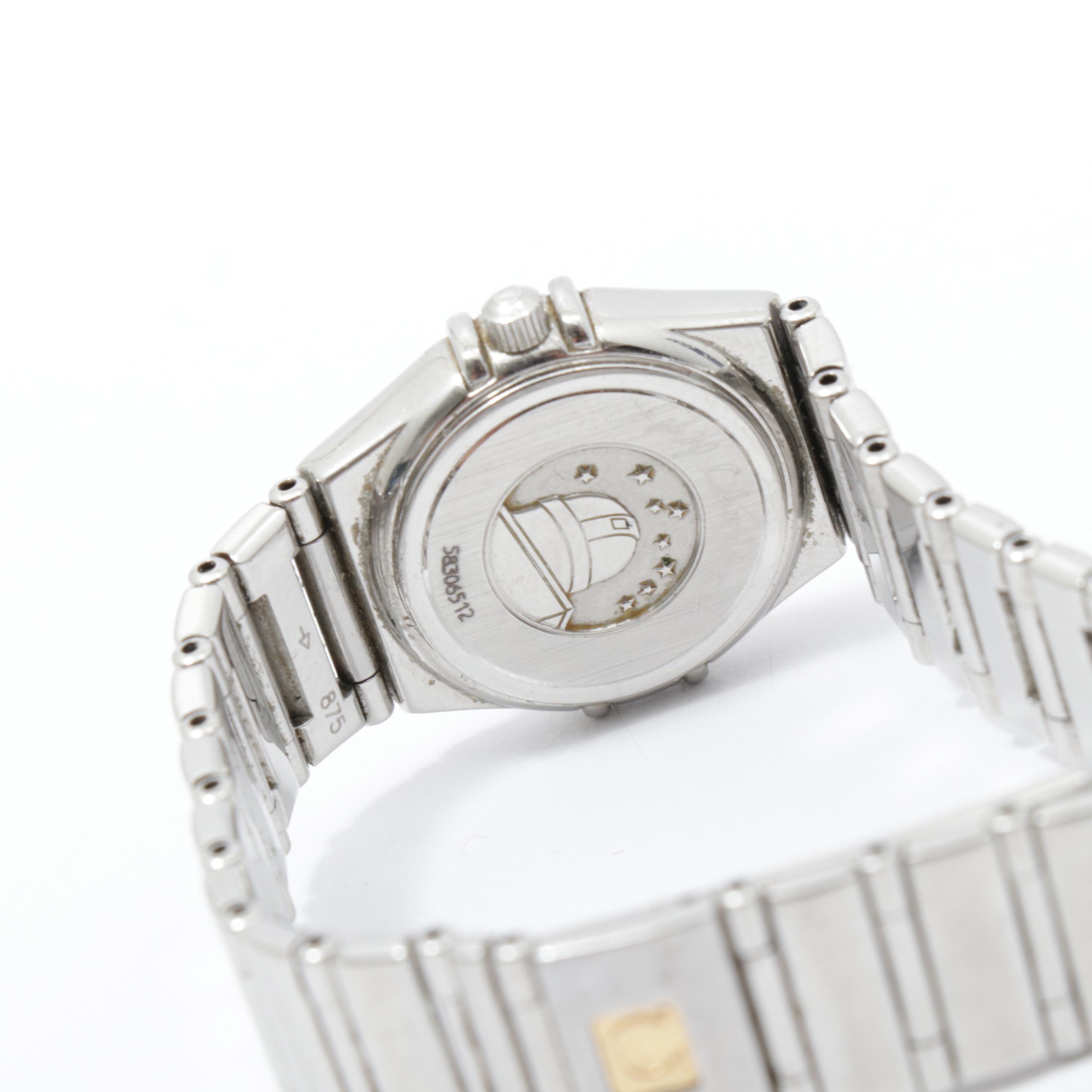Omega Stainless Steel Constellation Watch with Diamonds