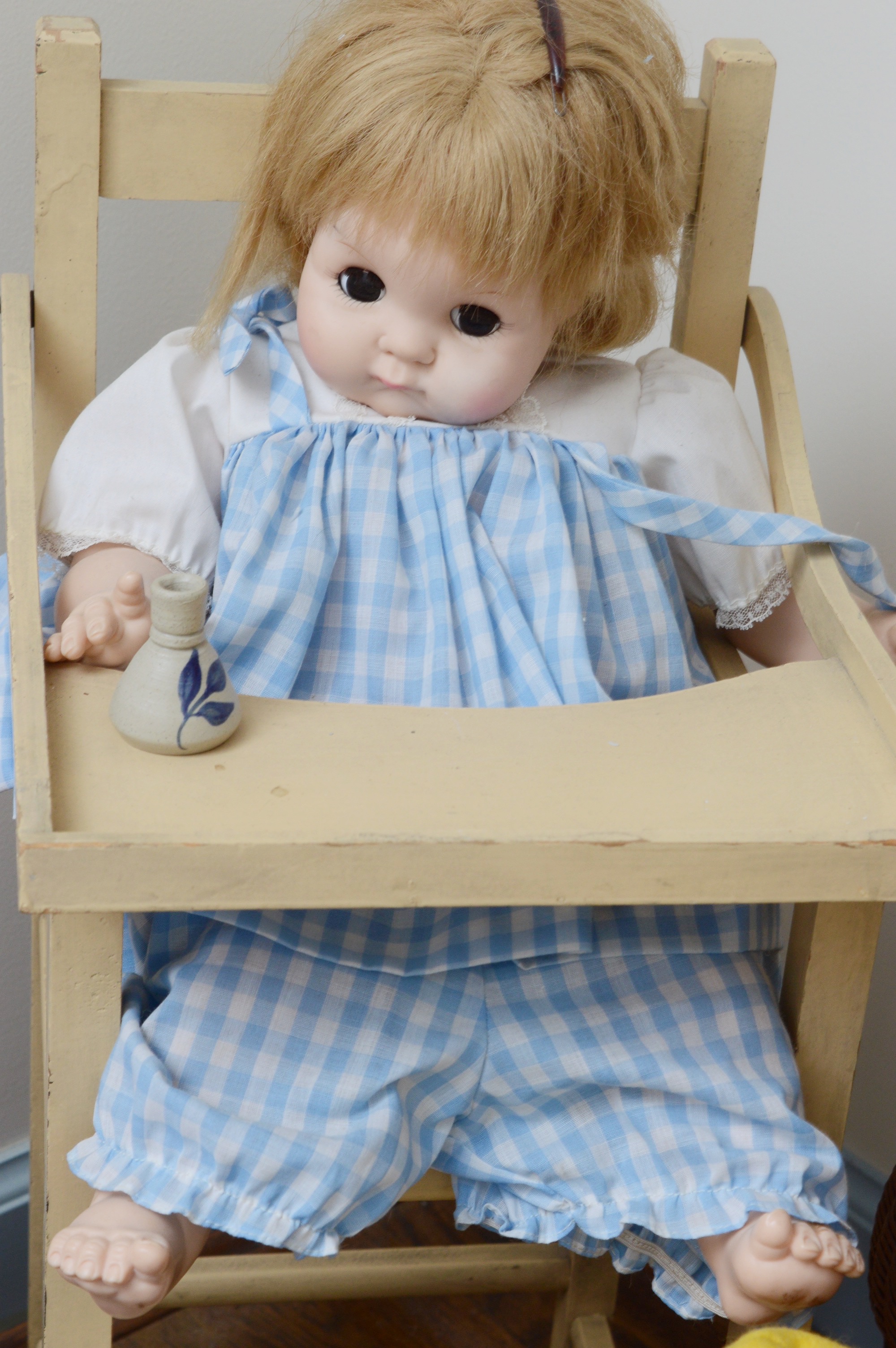 Porcelain Doll with Sleepy Eyes, Doll Furniture, Clothes, and Accessories