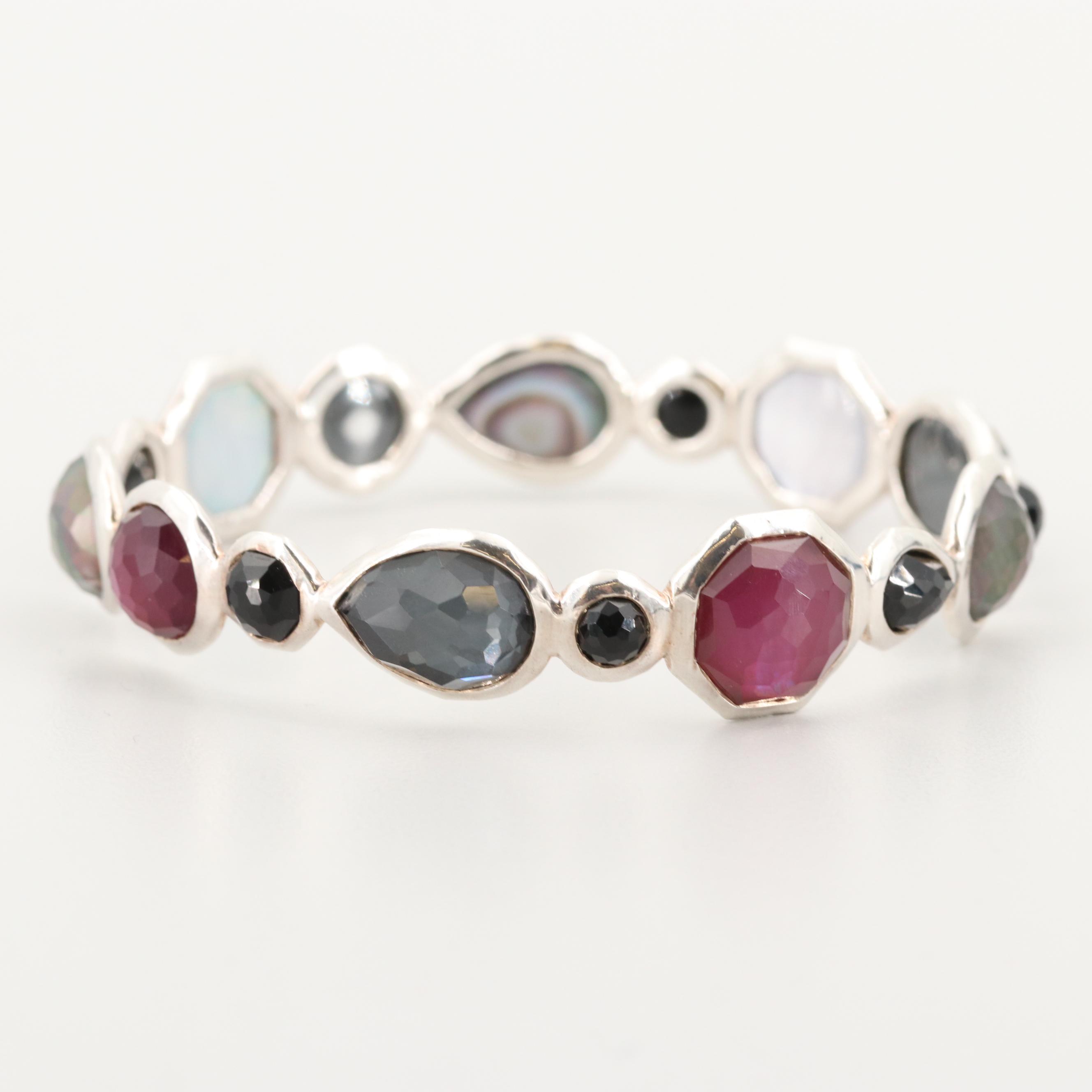 Ippolita "Rock Candy" Sterling Silver Multi-Gemstone Bangle