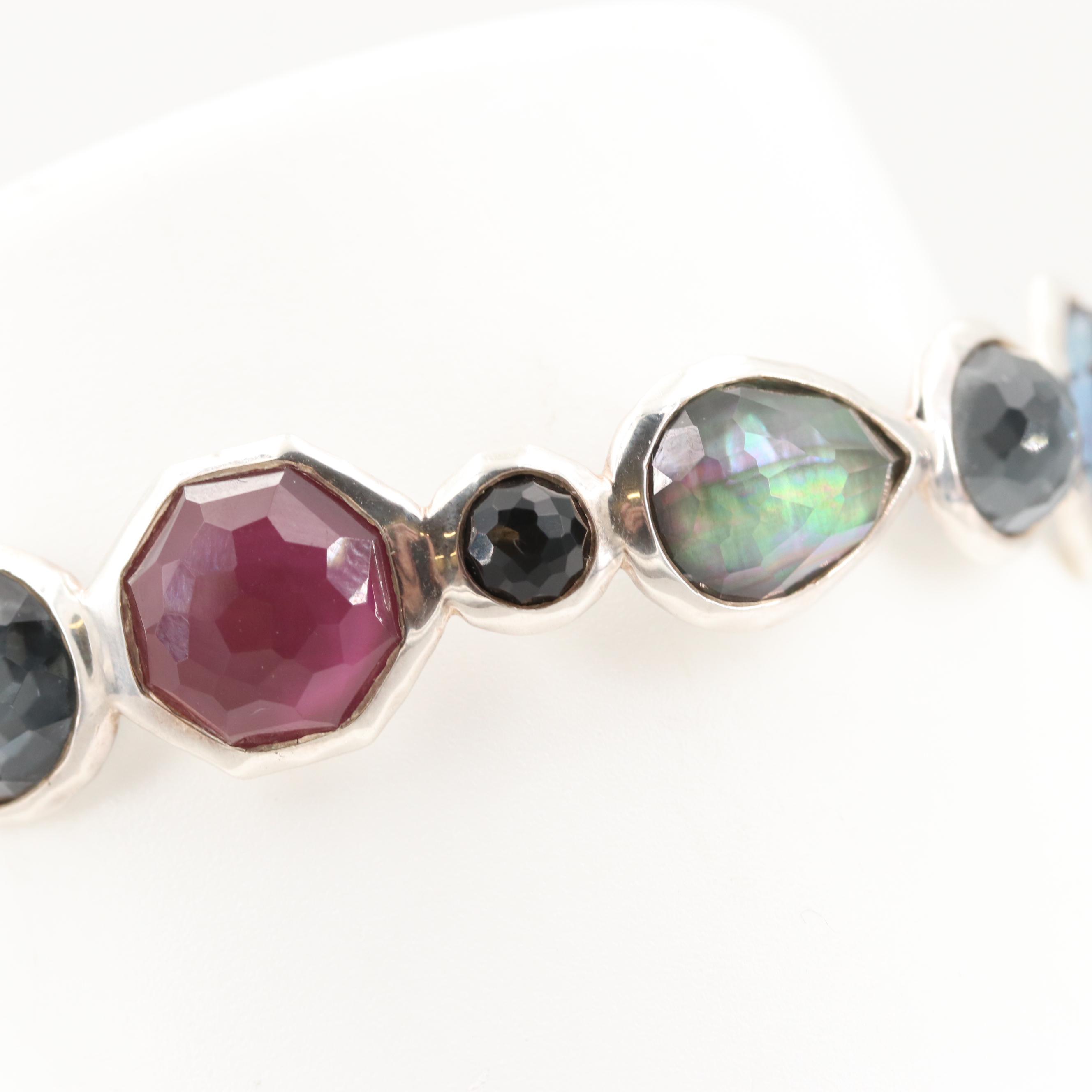 Ippolita "Rock Candy" Sterling Silver Multi-Gemstone Bangle
