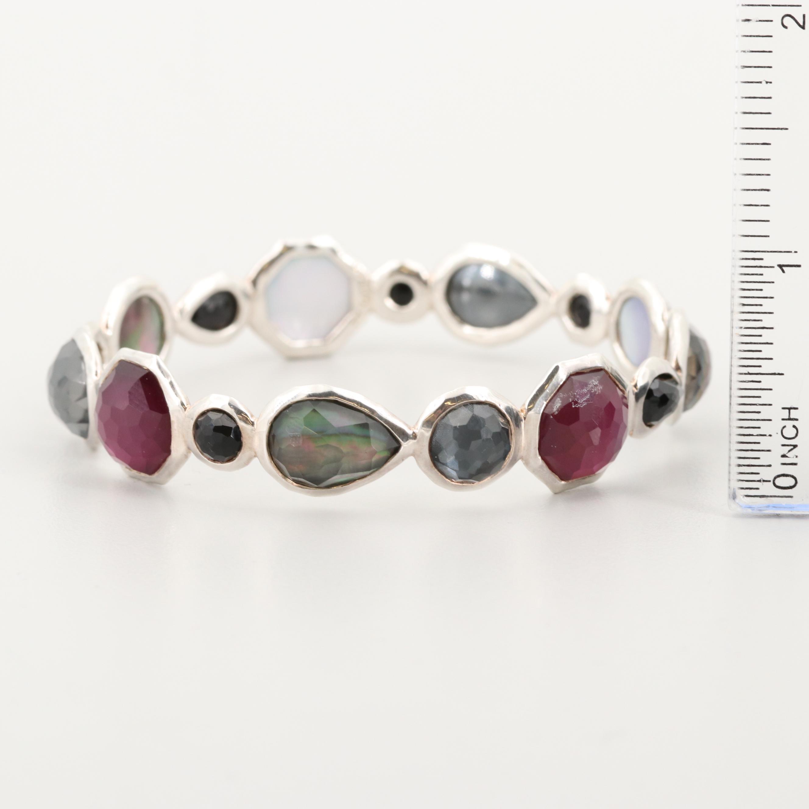 Ippolita "Rock Candy" Sterling Silver Multi-Gemstone Bangle
