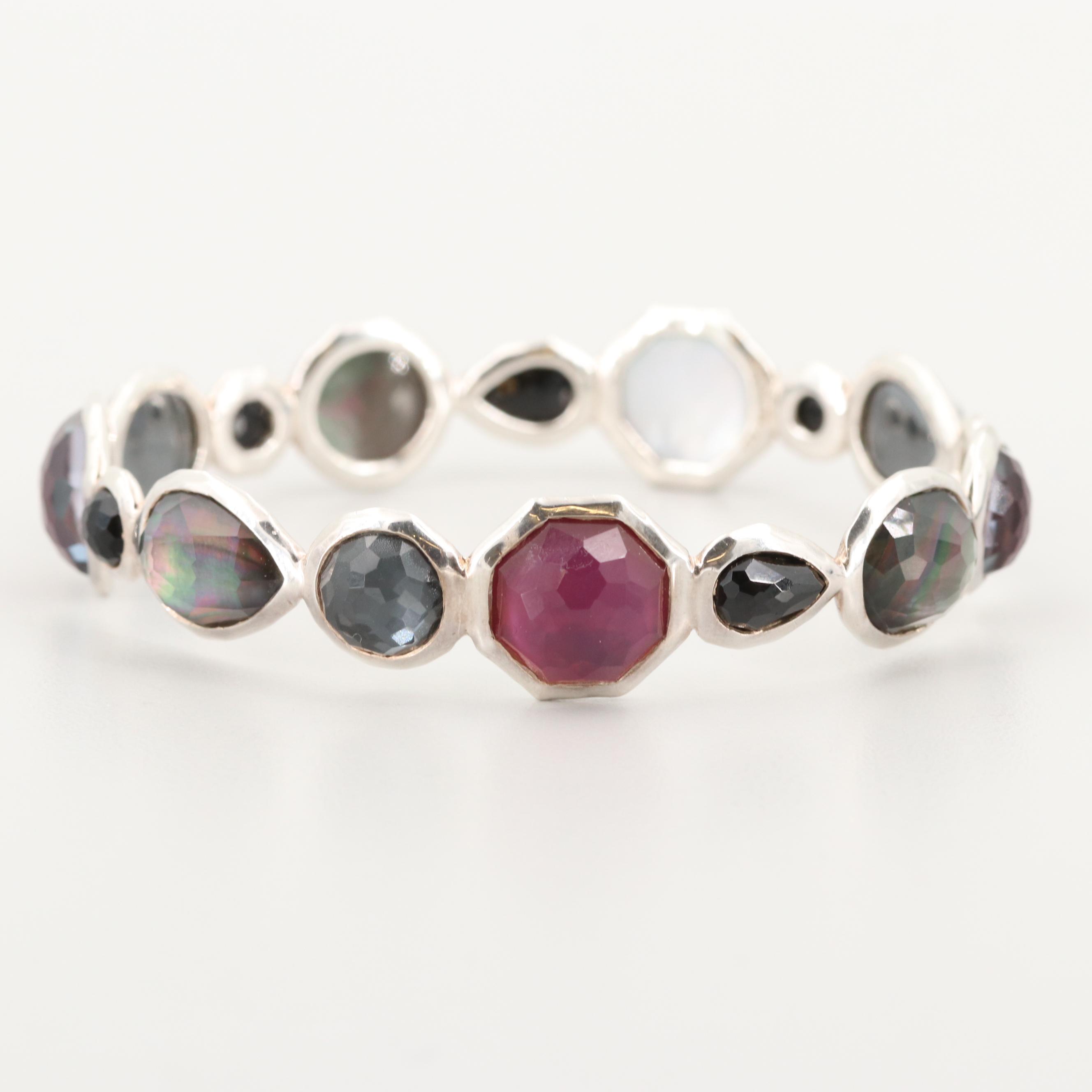 Ippolita "Rock Candy" Sterling Silver Multi-Gemstone Bangle